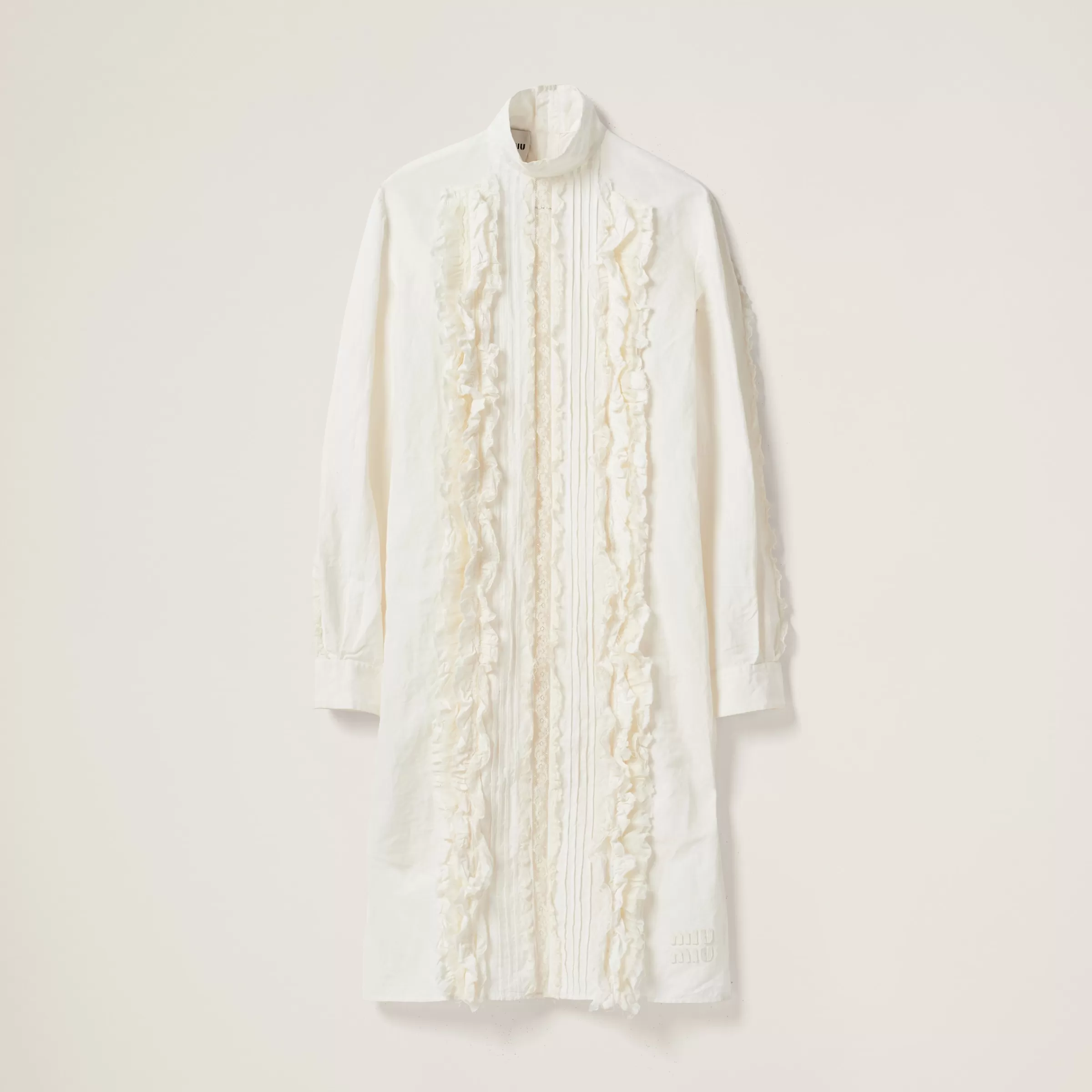 Miu Miu Slubbed Canvas Dress |