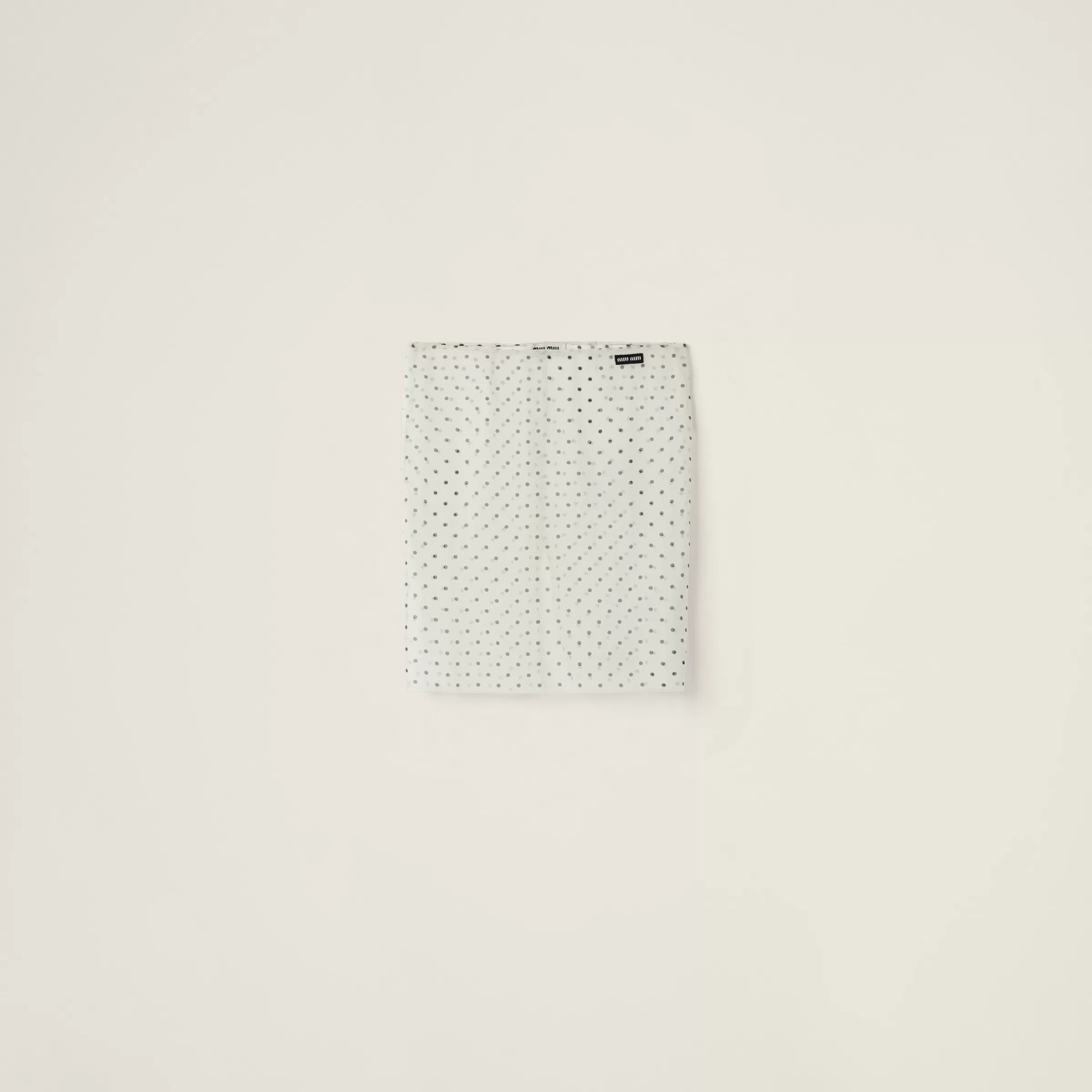 Miu Miu Polka-dot Chiffon Skirt |