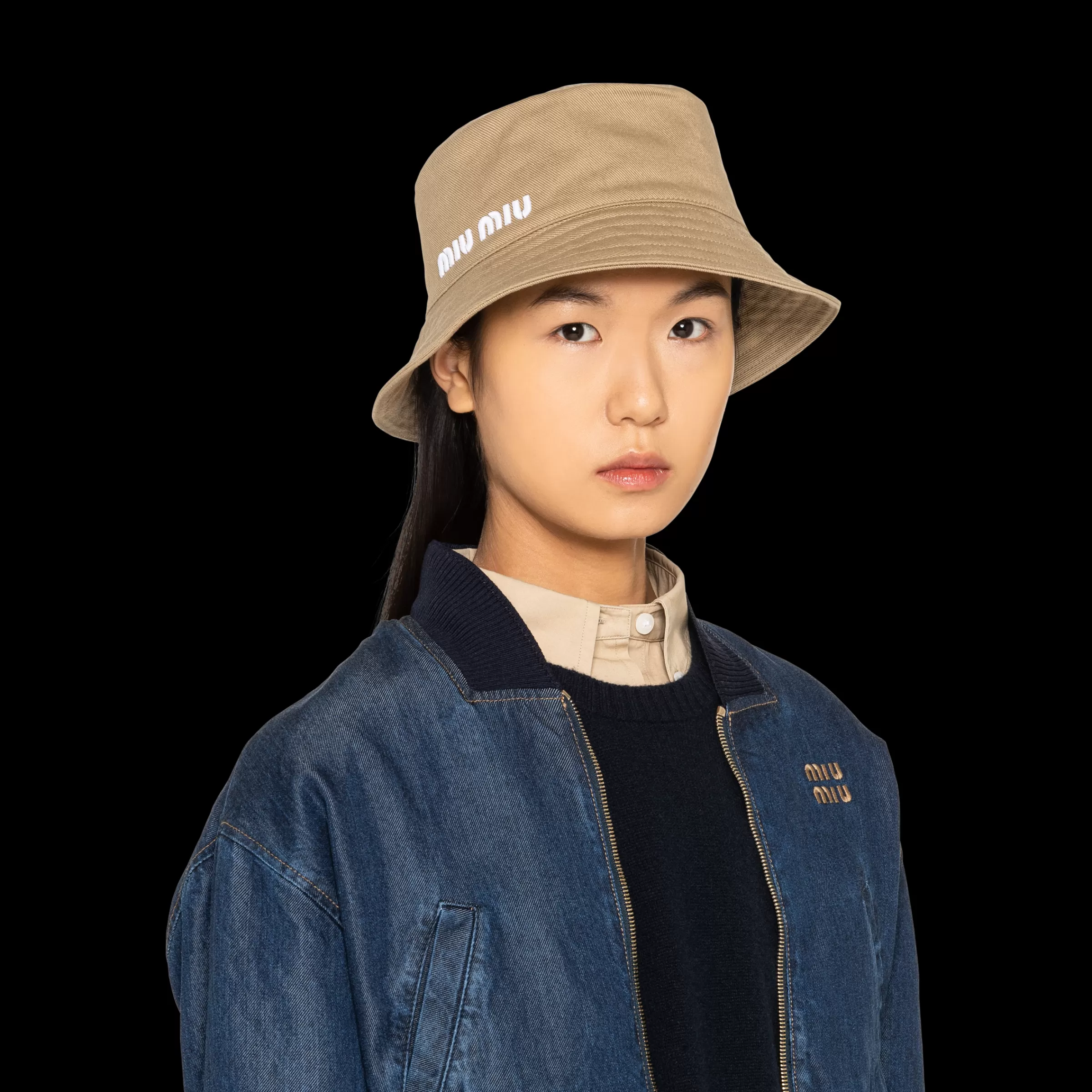 Miu Miu Drill Bucket Hat |