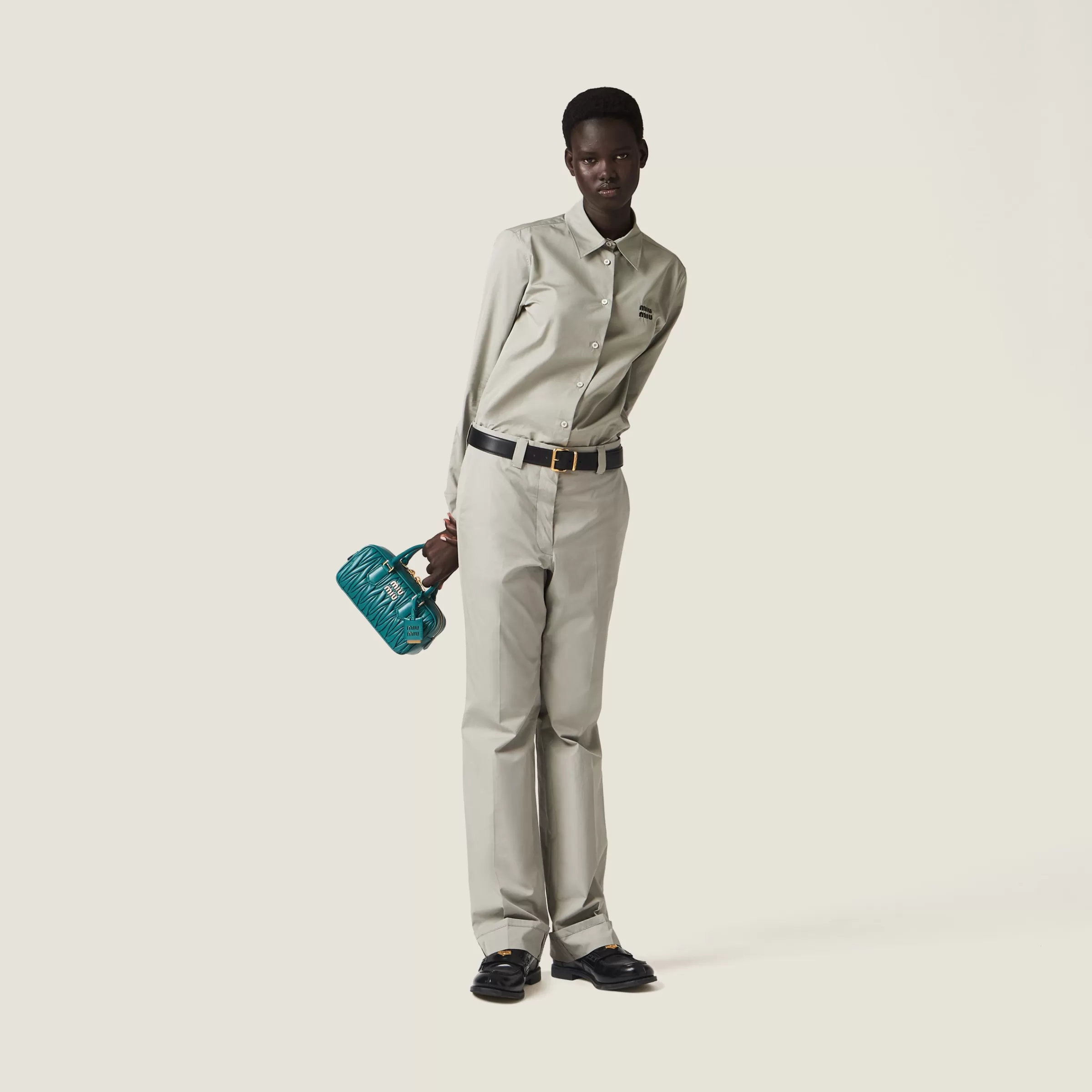 Miu Miu Arcadie Matelassé Nappa Leather Bag |