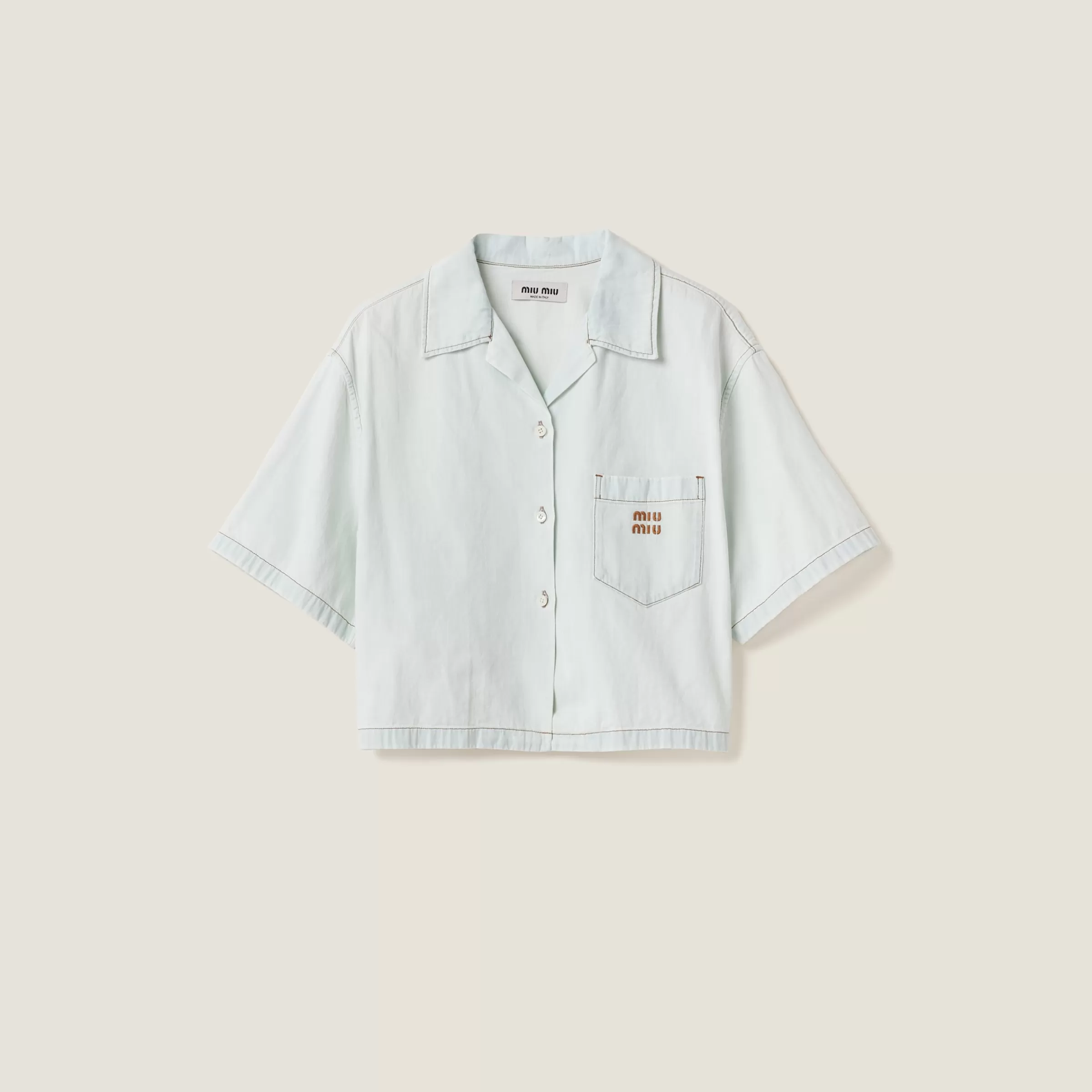 Miu Miu Chambray Denim Shirt |