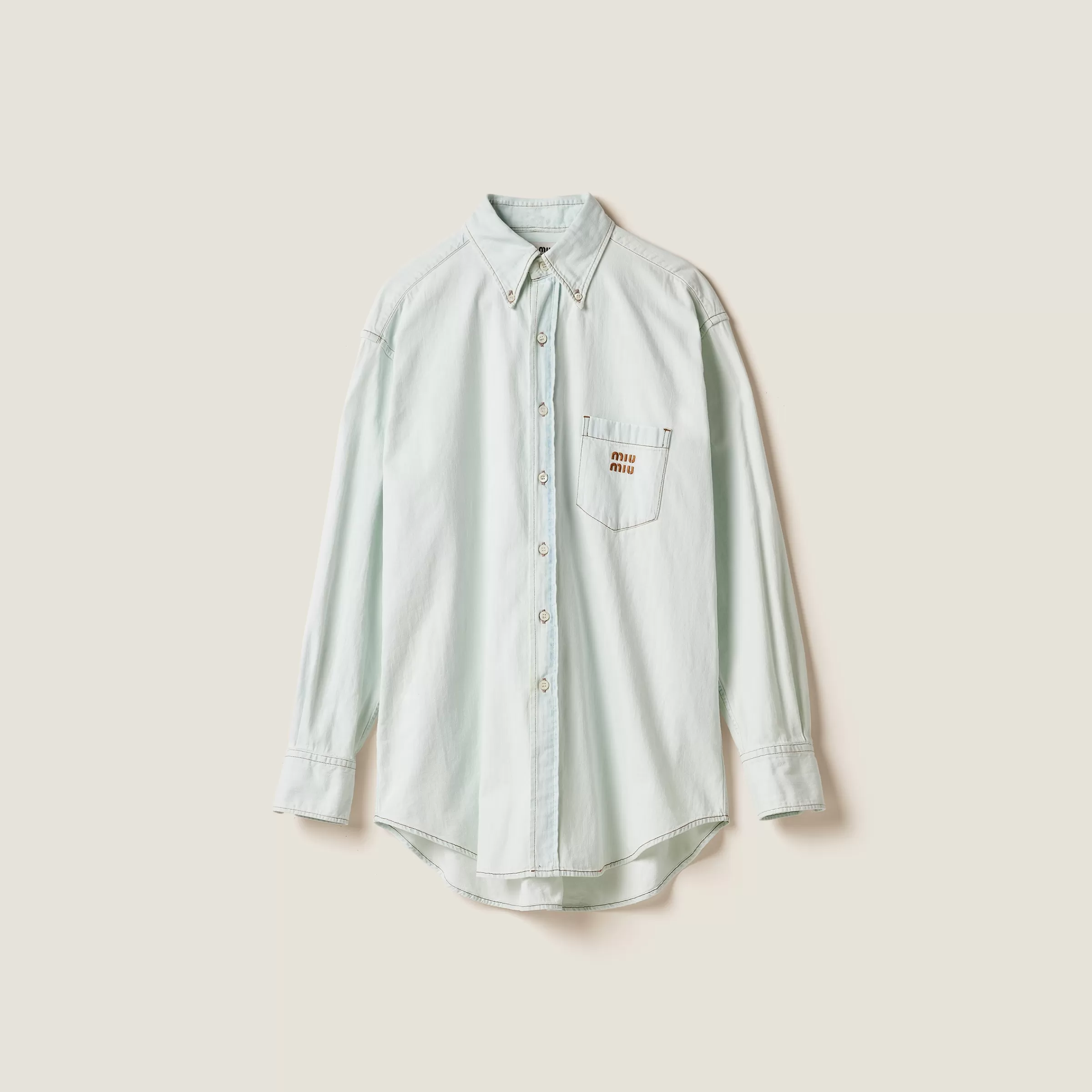 Miu Miu Chambray Denim Shirt |