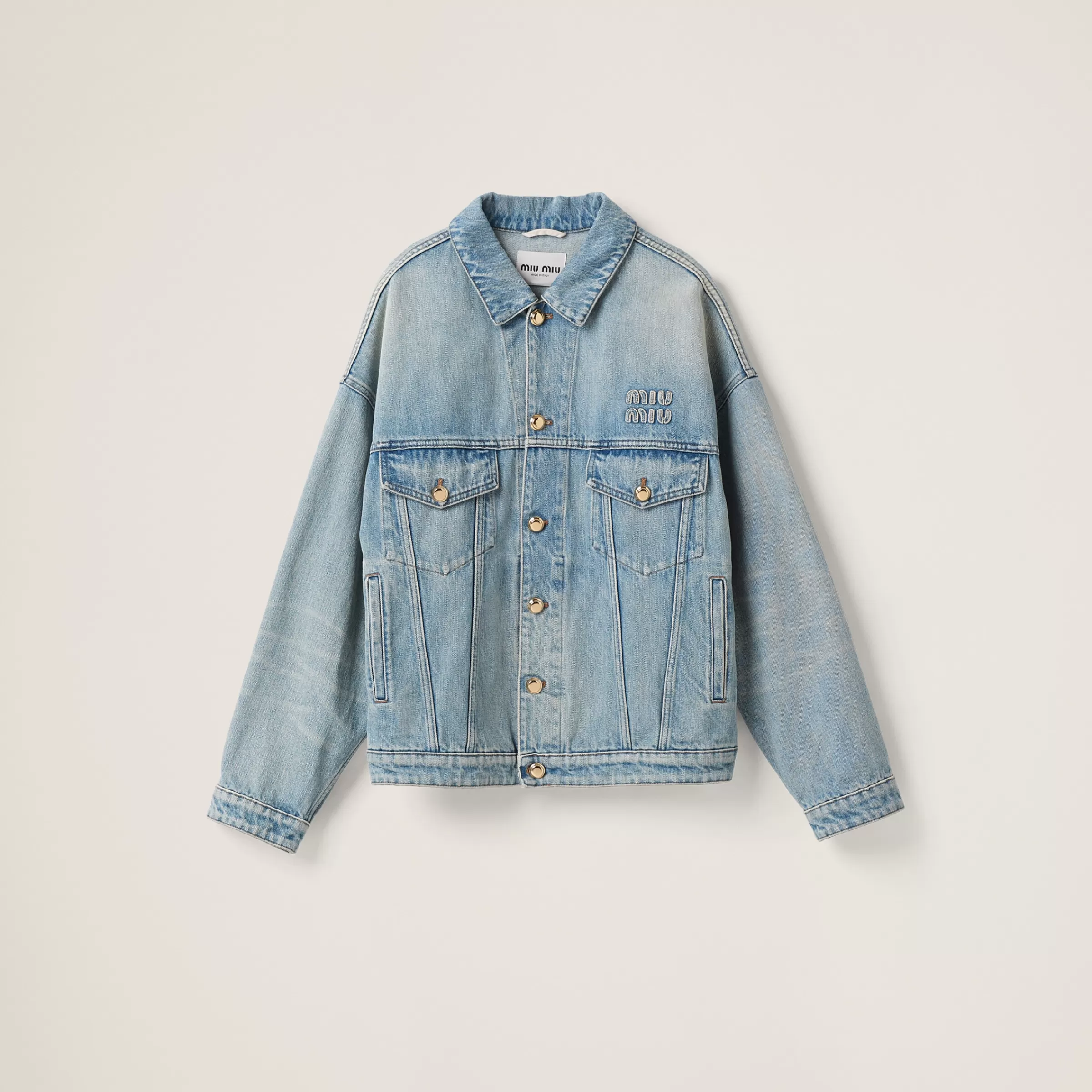 Miu Miu Denim Blouson Jacket |