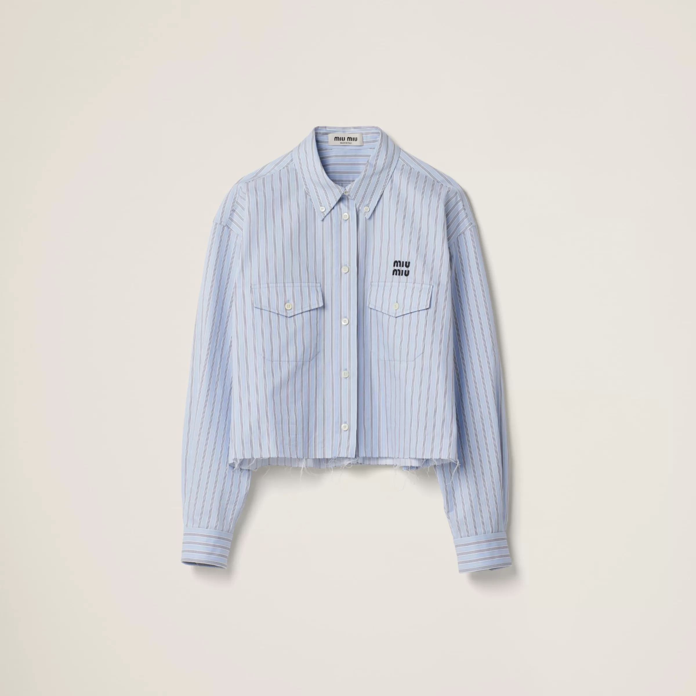 Miu Miu Striped Cotton Shirt |