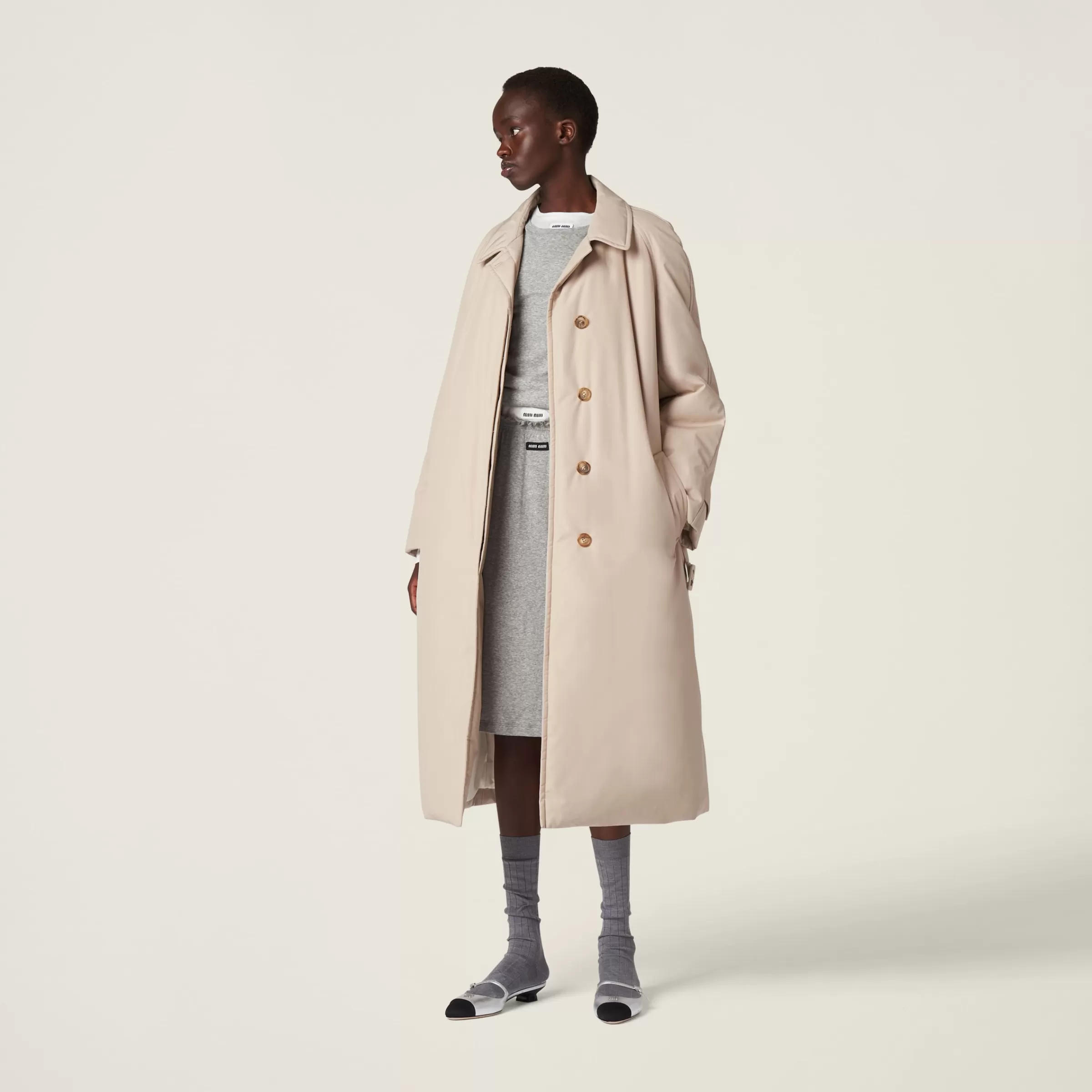 Miu Miu Panama Cotton Down Coat |