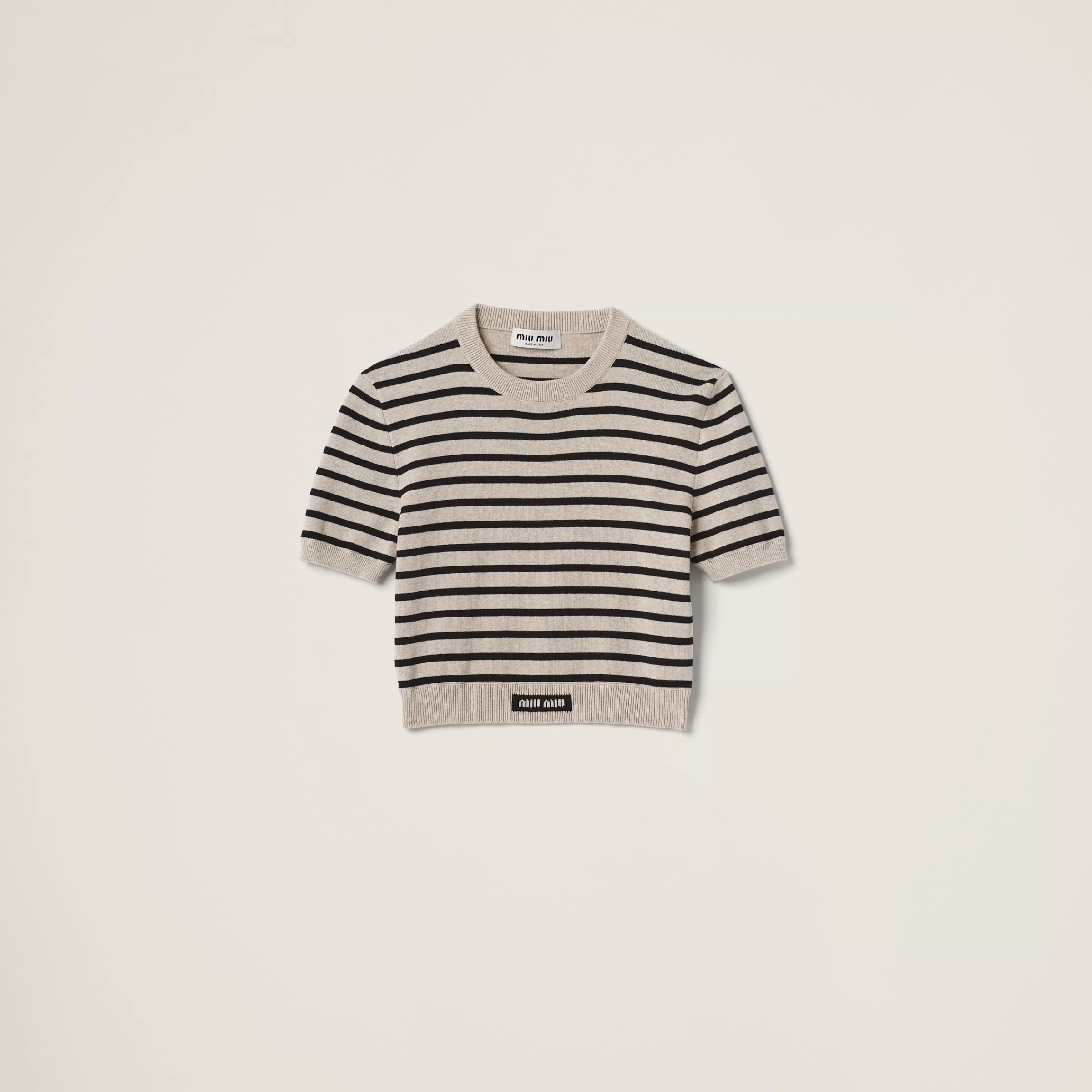 Miu Miu Cotton Crew-neck Sweater |