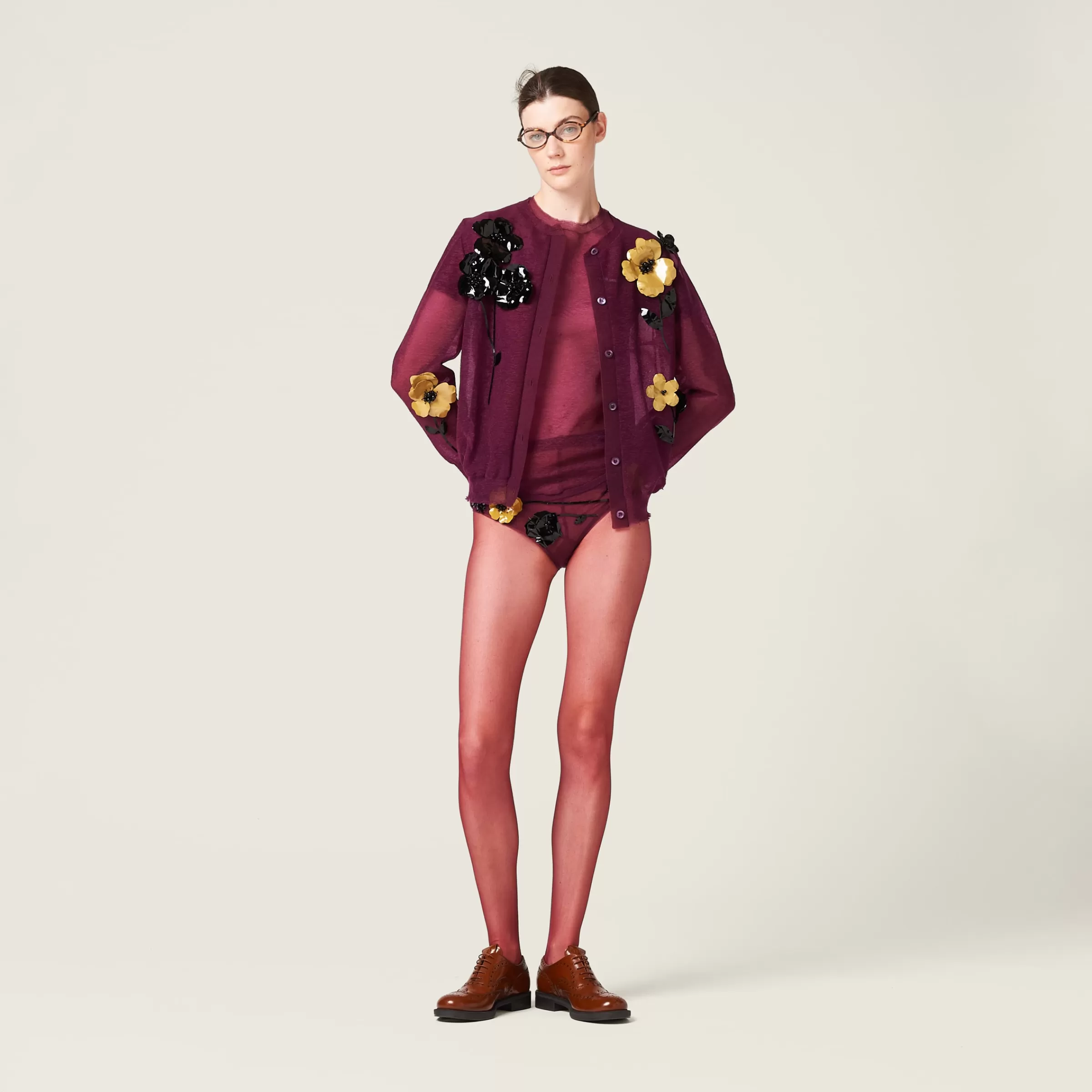 Miu Miu Nylon Cardigan |