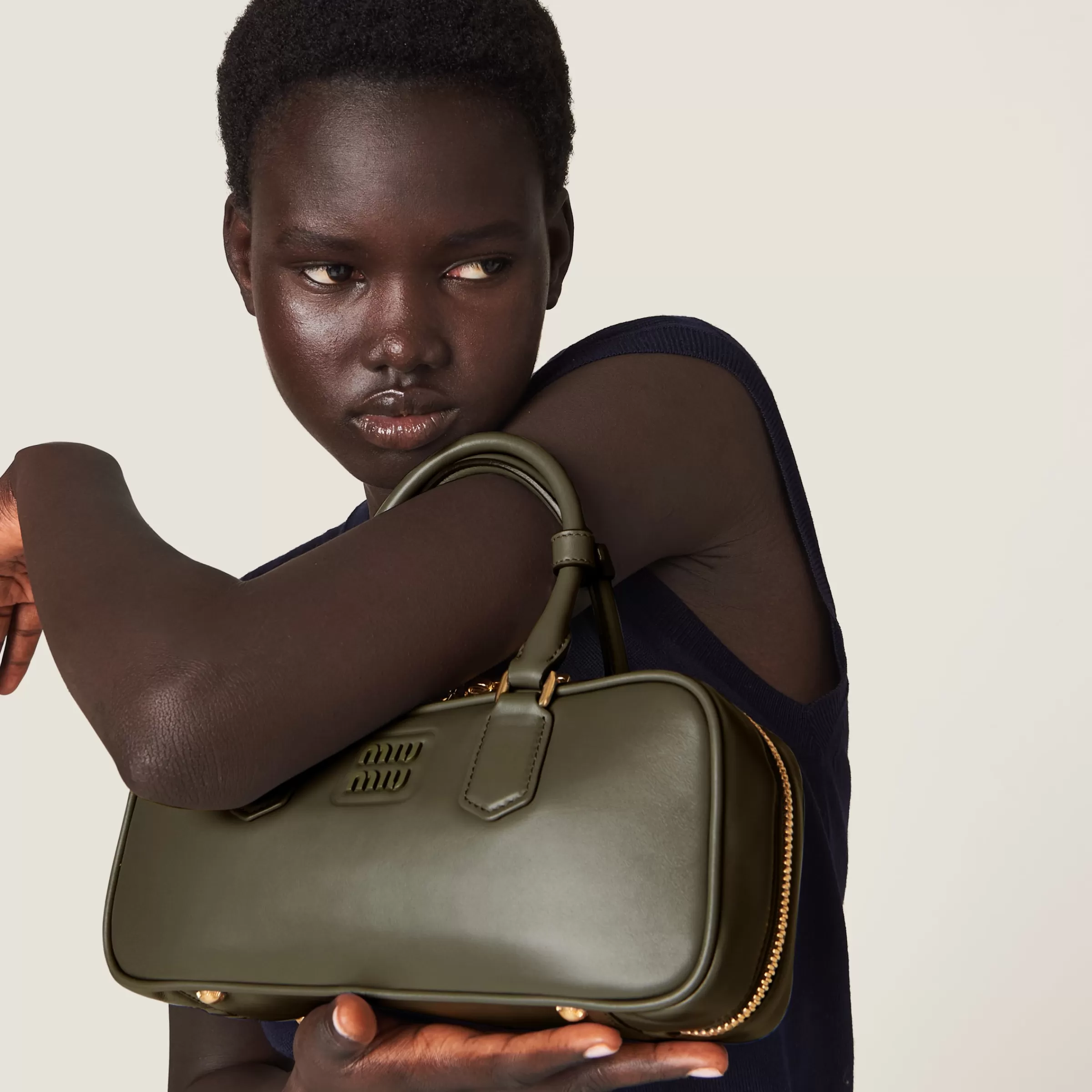 Miu Miu Arcadie Leather Bag |