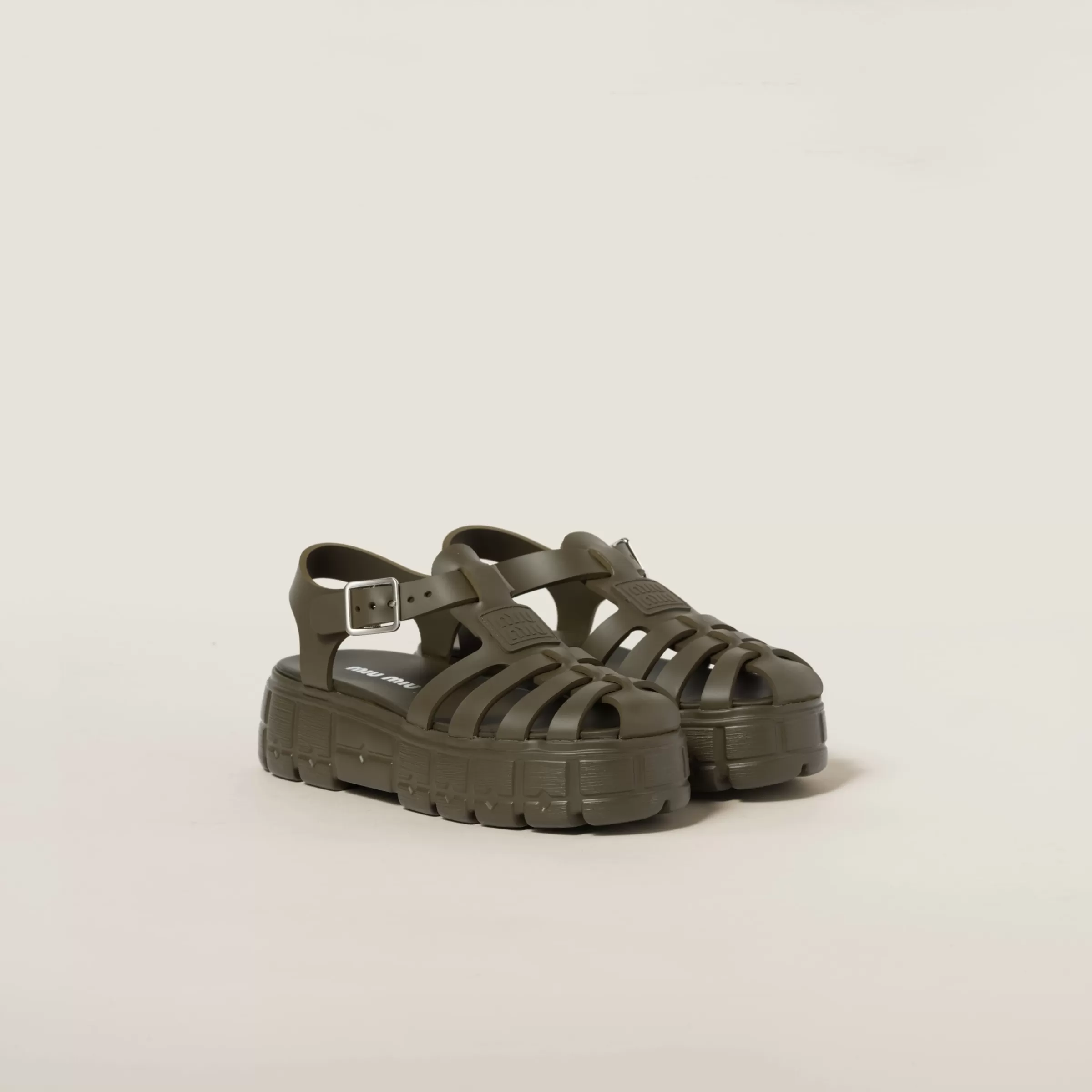 Miu Miu Eva Platform Cage Sandals |