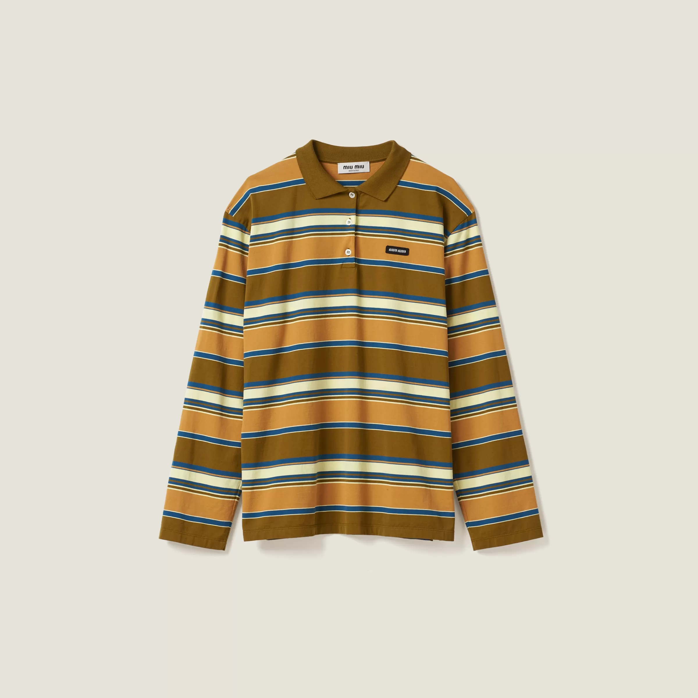 Miu Miu Cotton Jersey Polo Shirt |