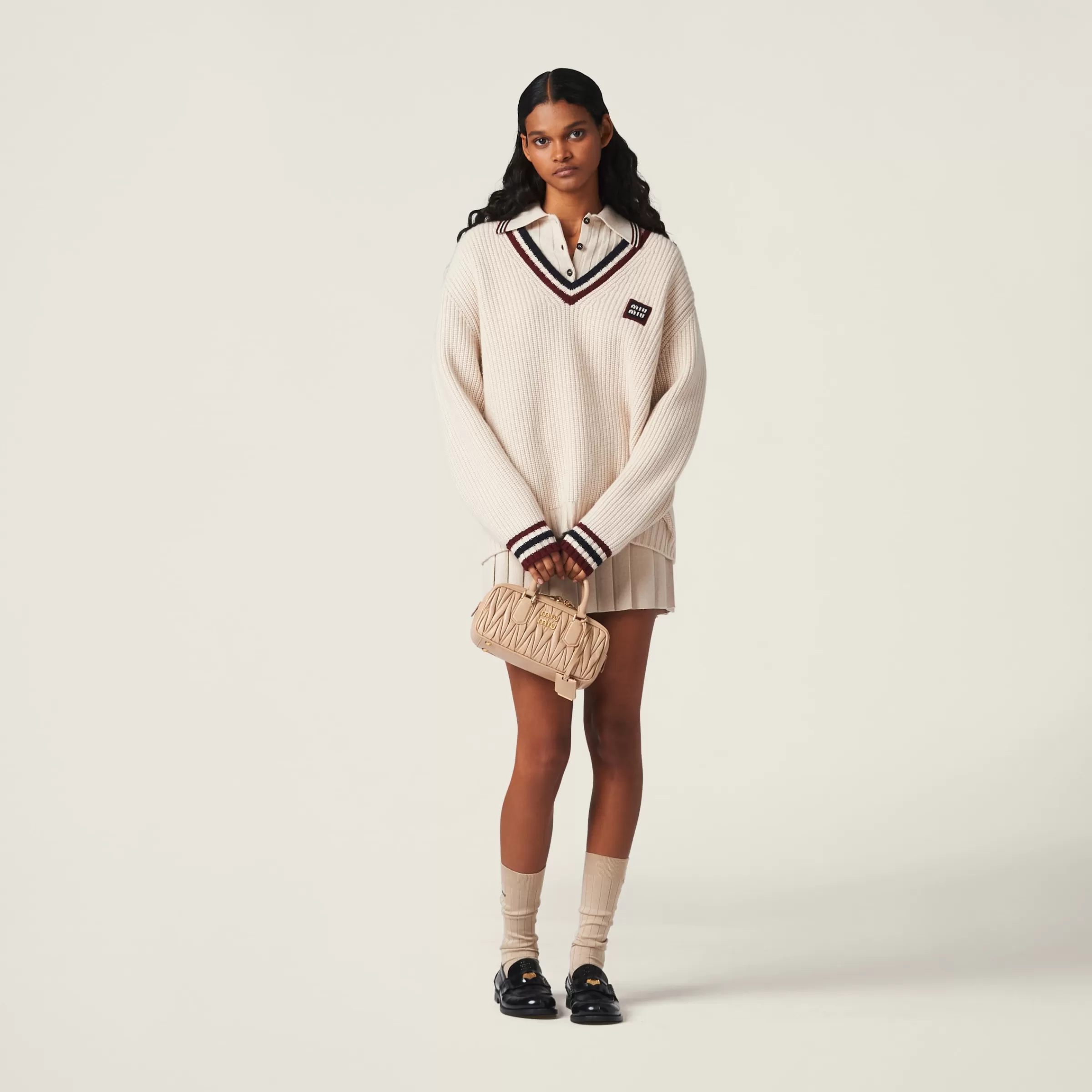 Miu Miu Cashmere Knit Polo Shirt |