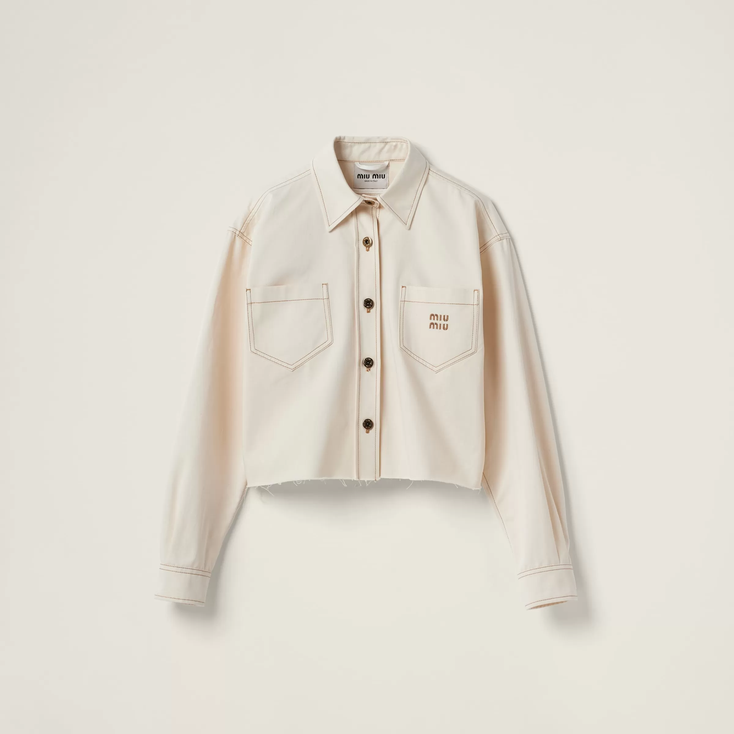 Miu Miu Denim Blouson Jacket |