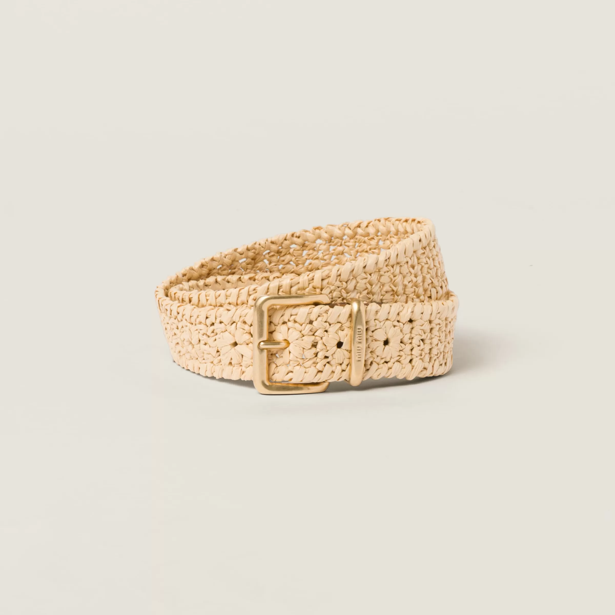 Miu Miu Woven Fabric Belt |