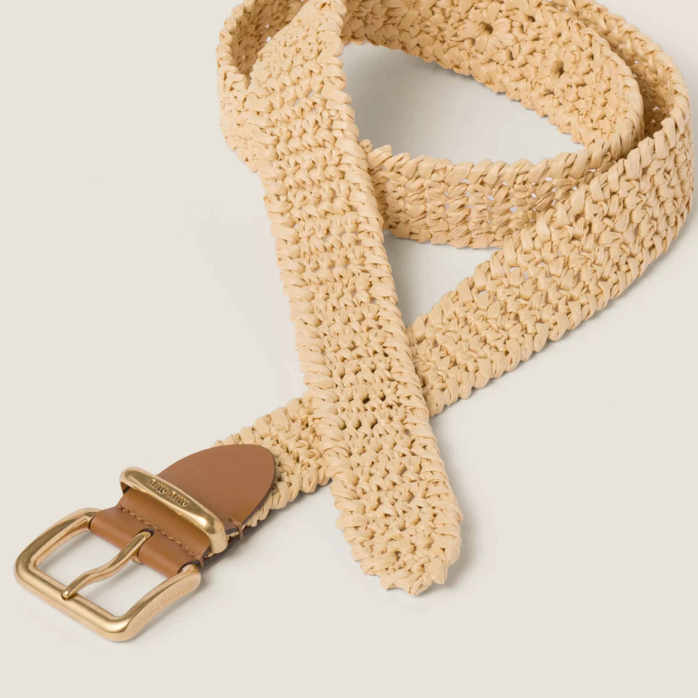 Miu Miu Woven Fabric Belt |