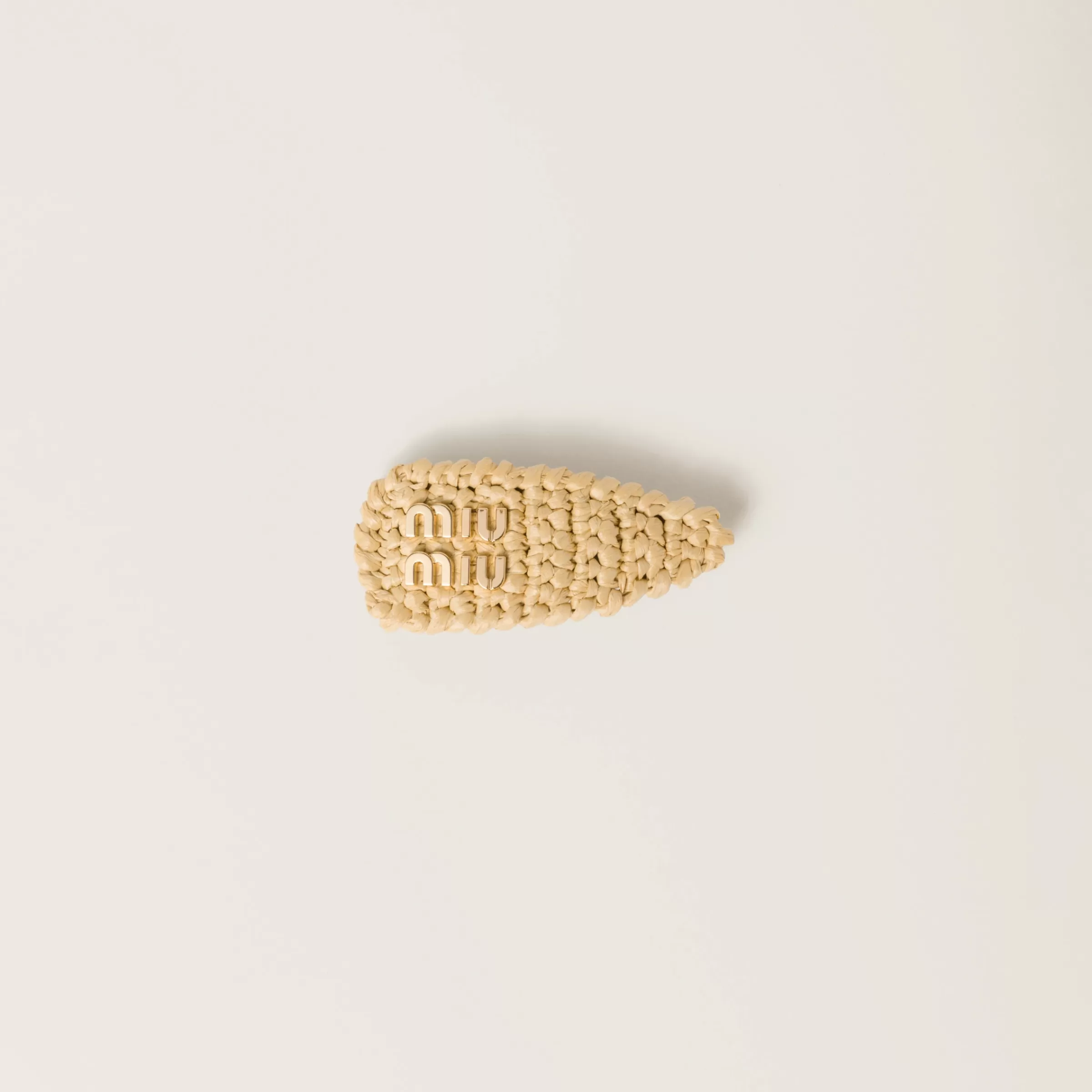 Miu Miu Woven Fabric Hair Clip |