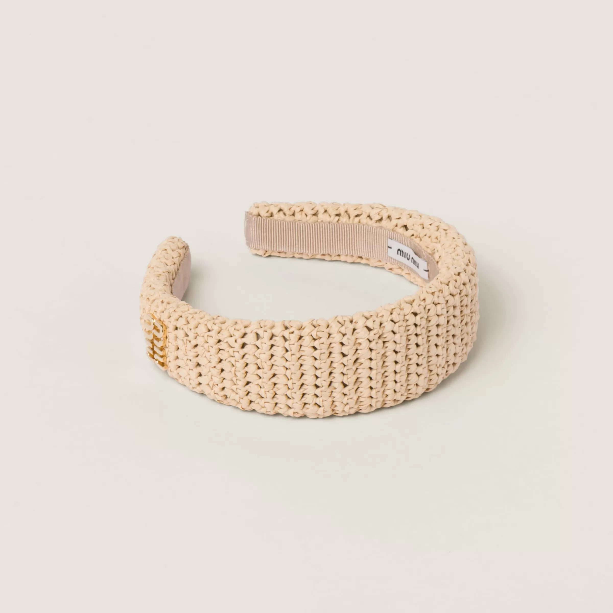 Miu Miu Woven Fabric Headband |