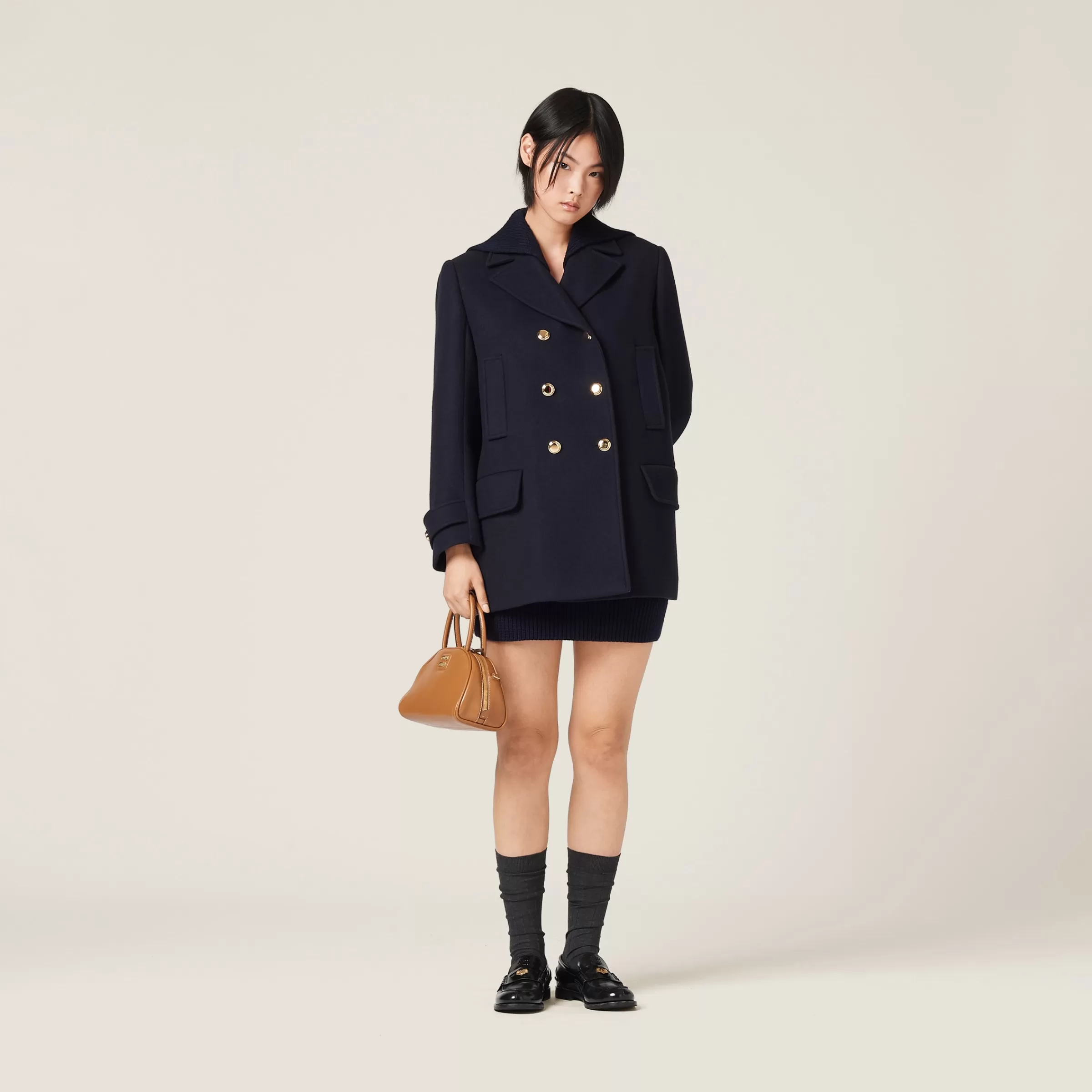 Miu Miu Cloth Peacoat |