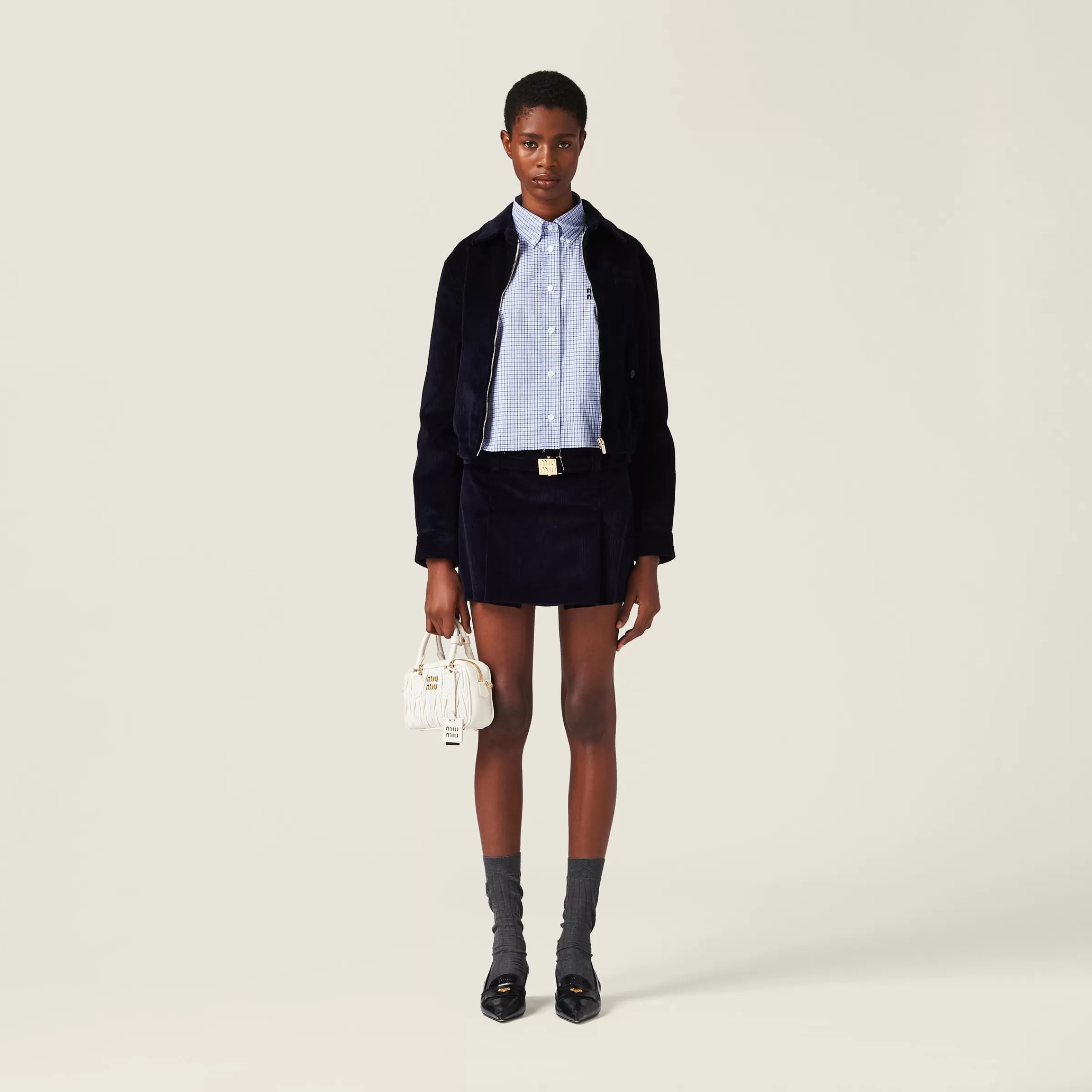 Miu Miu Corduroy Blouson Jacket |