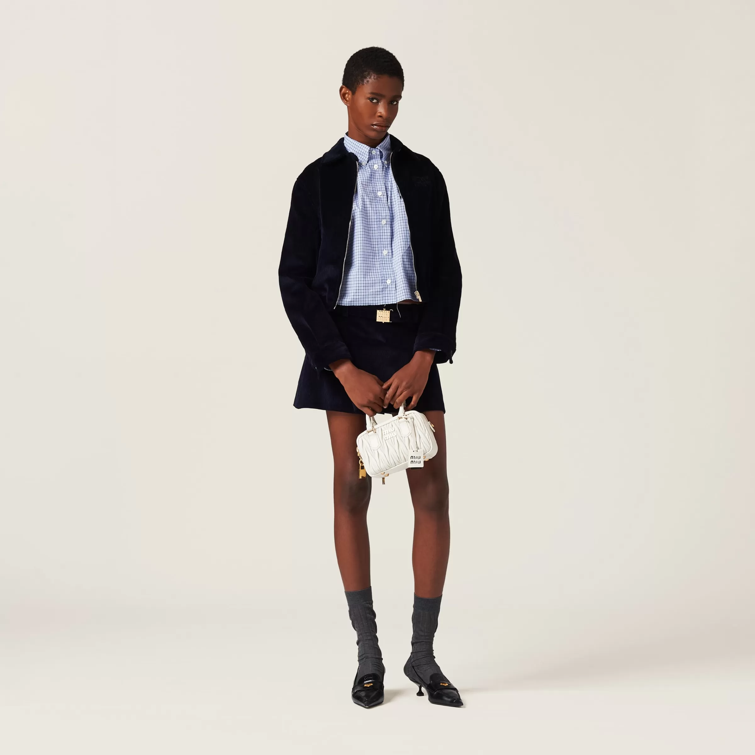 Miu Miu Corduroy Miniskirt |
