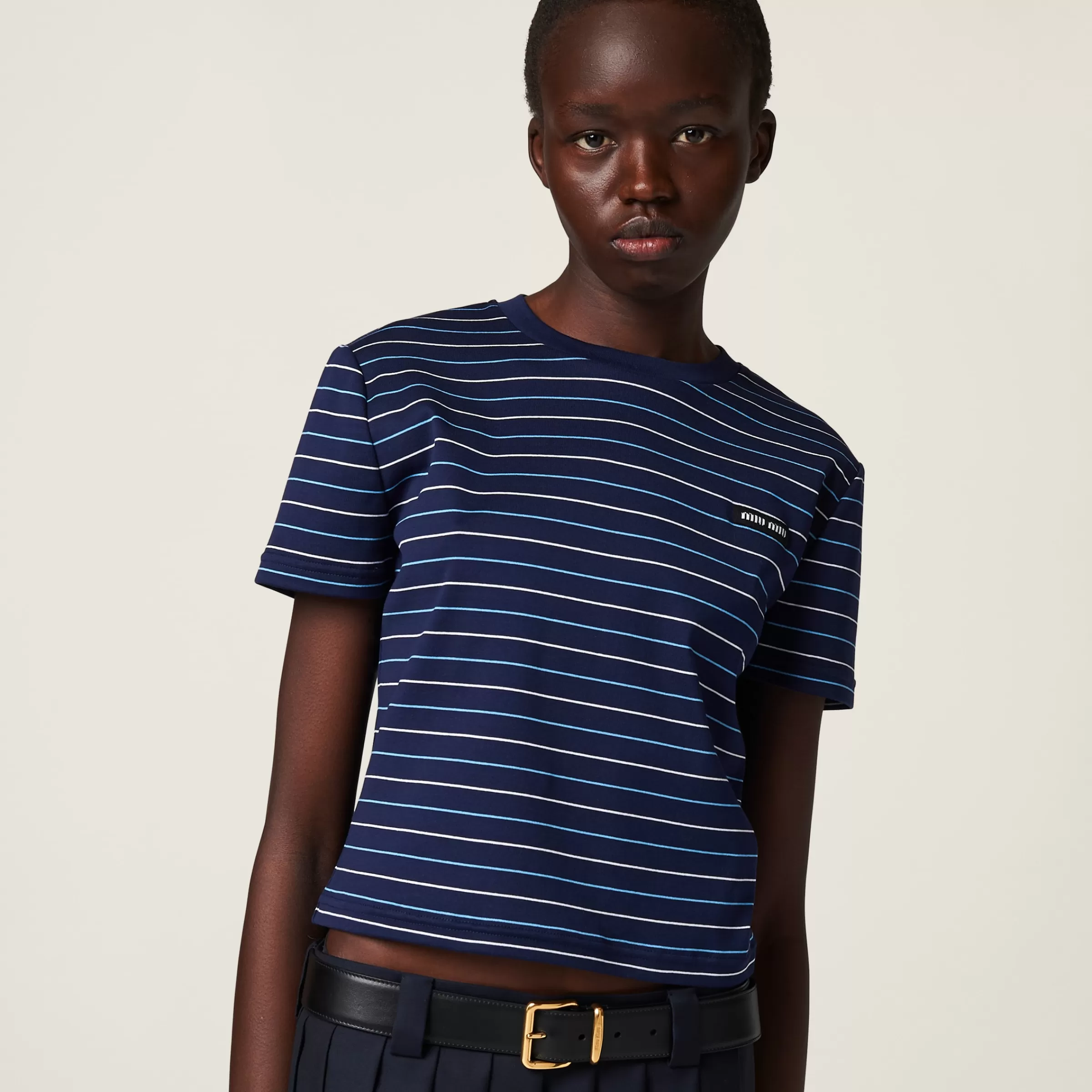 Miu Miu Cotton Jersey T-shirt |