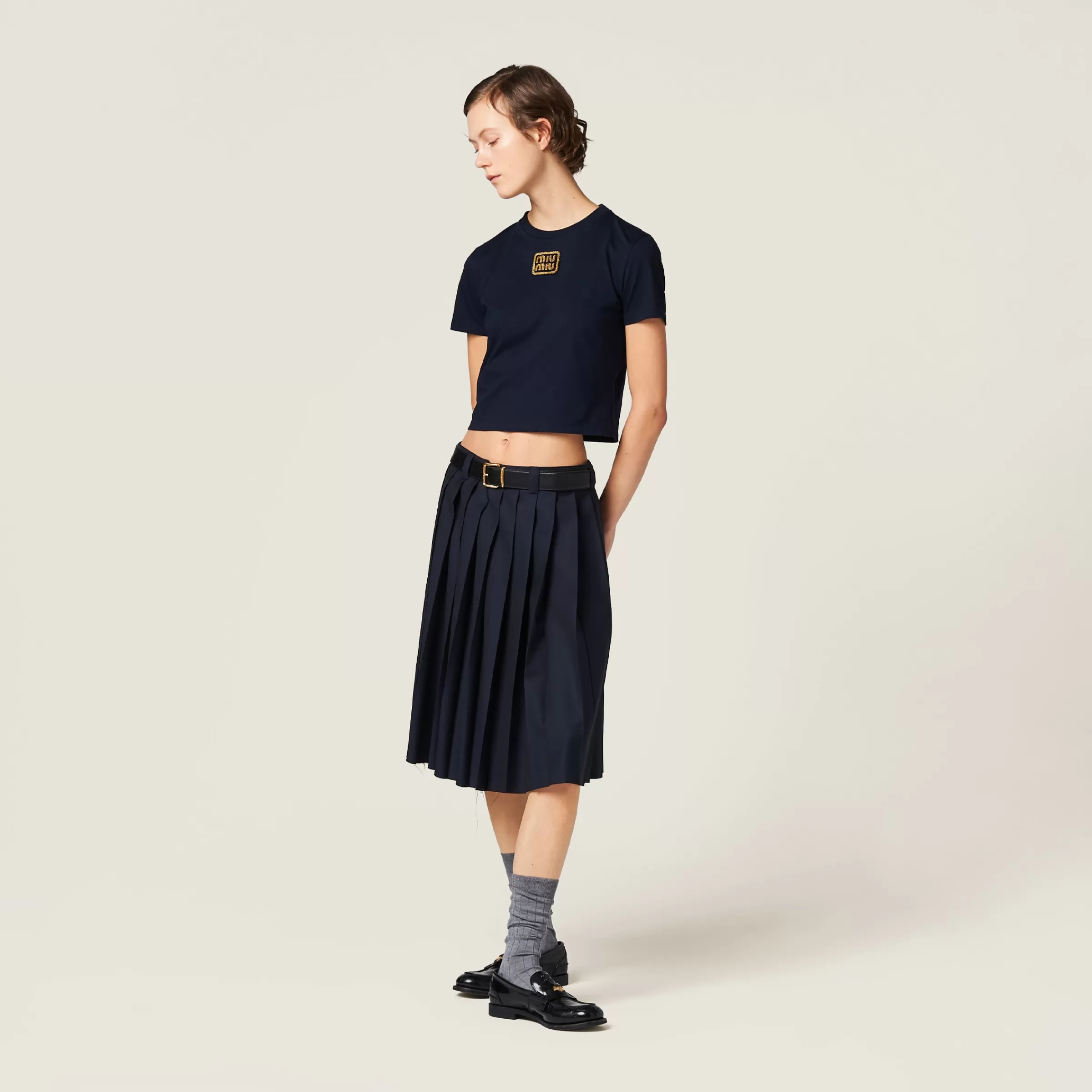 Miu Miu Cotton Jersey T-shirt |