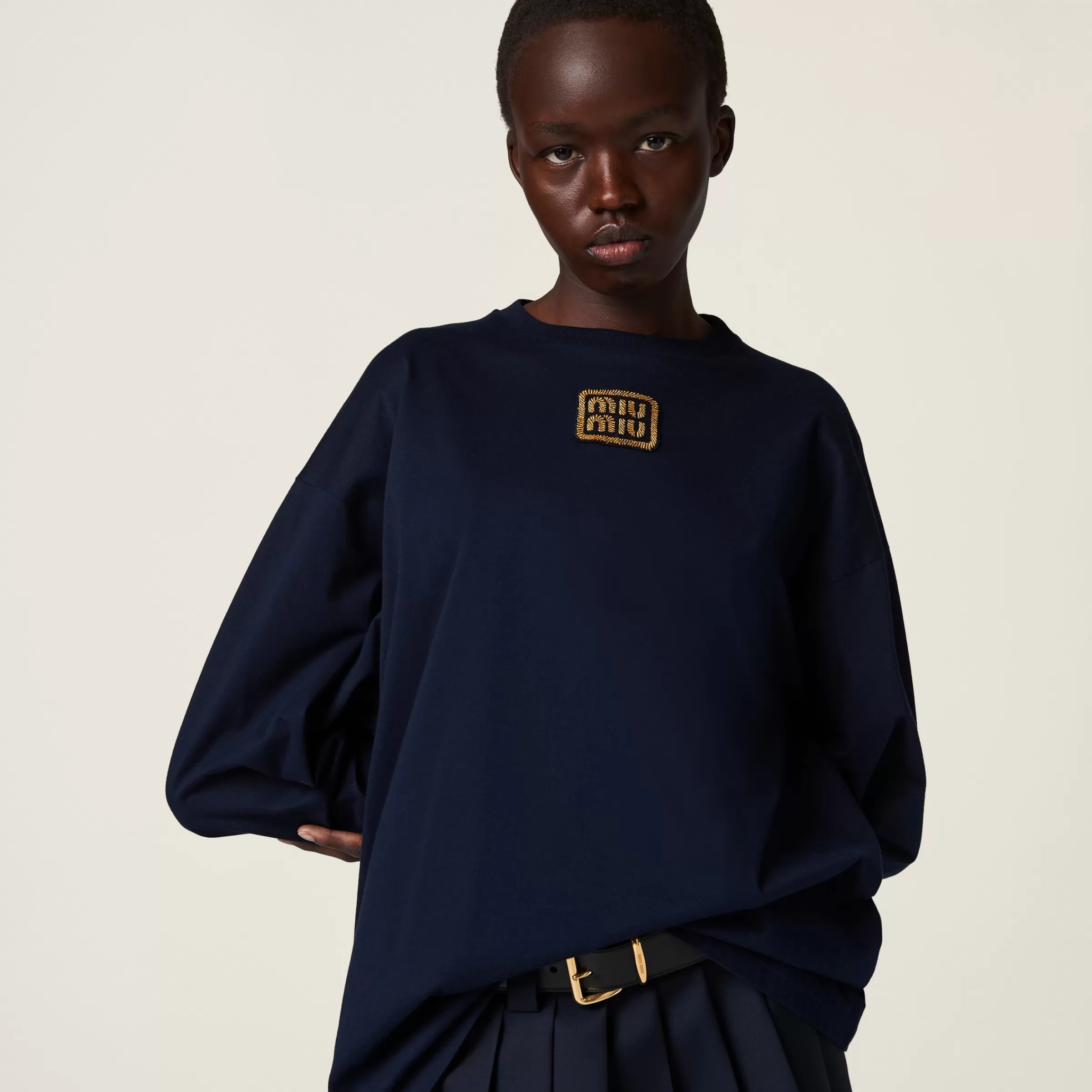 Miu Miu Cotton Jersey T-shirt |