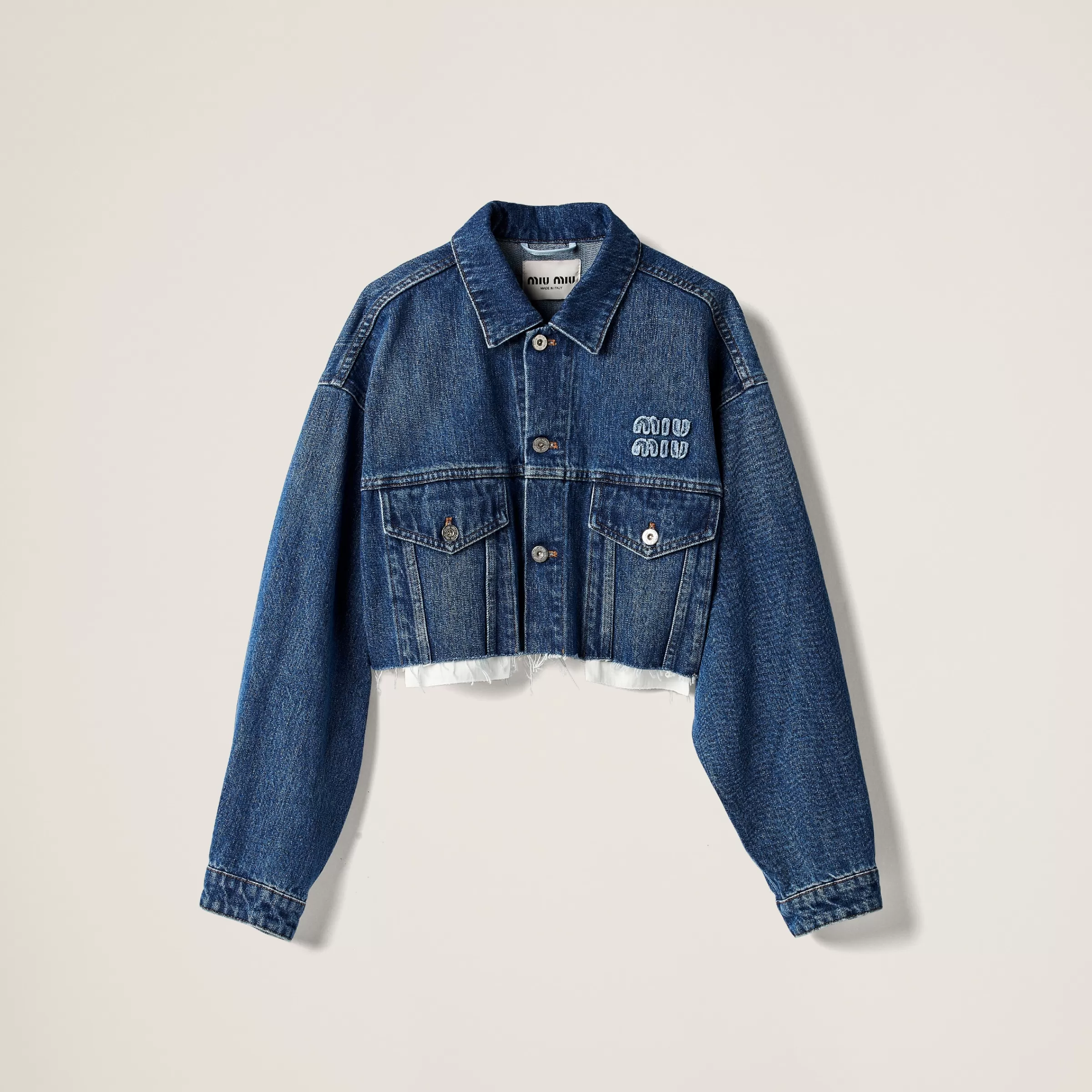 Miu Miu Denim Blouson Jacket |
