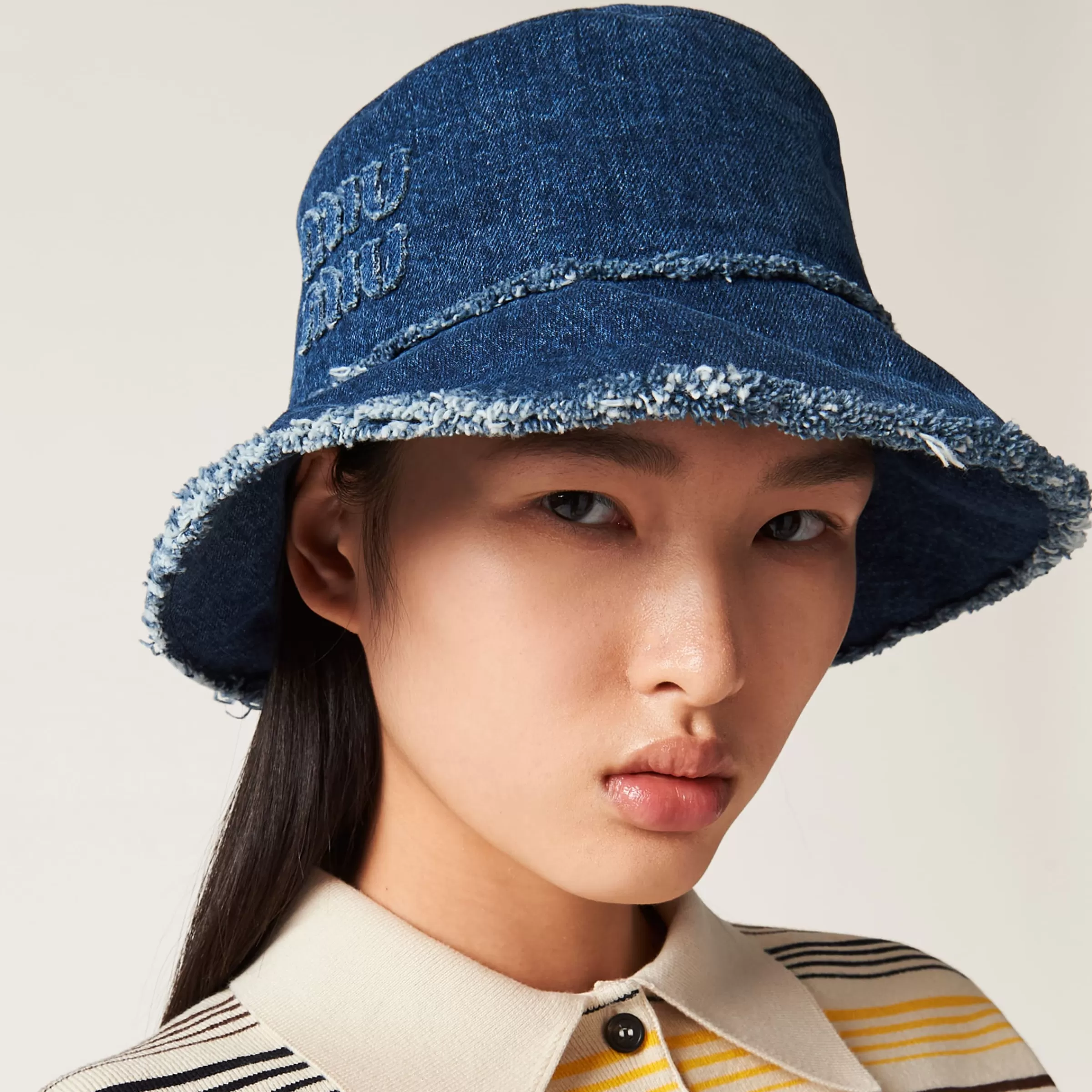 Miu Miu Denim Bucket Hat |