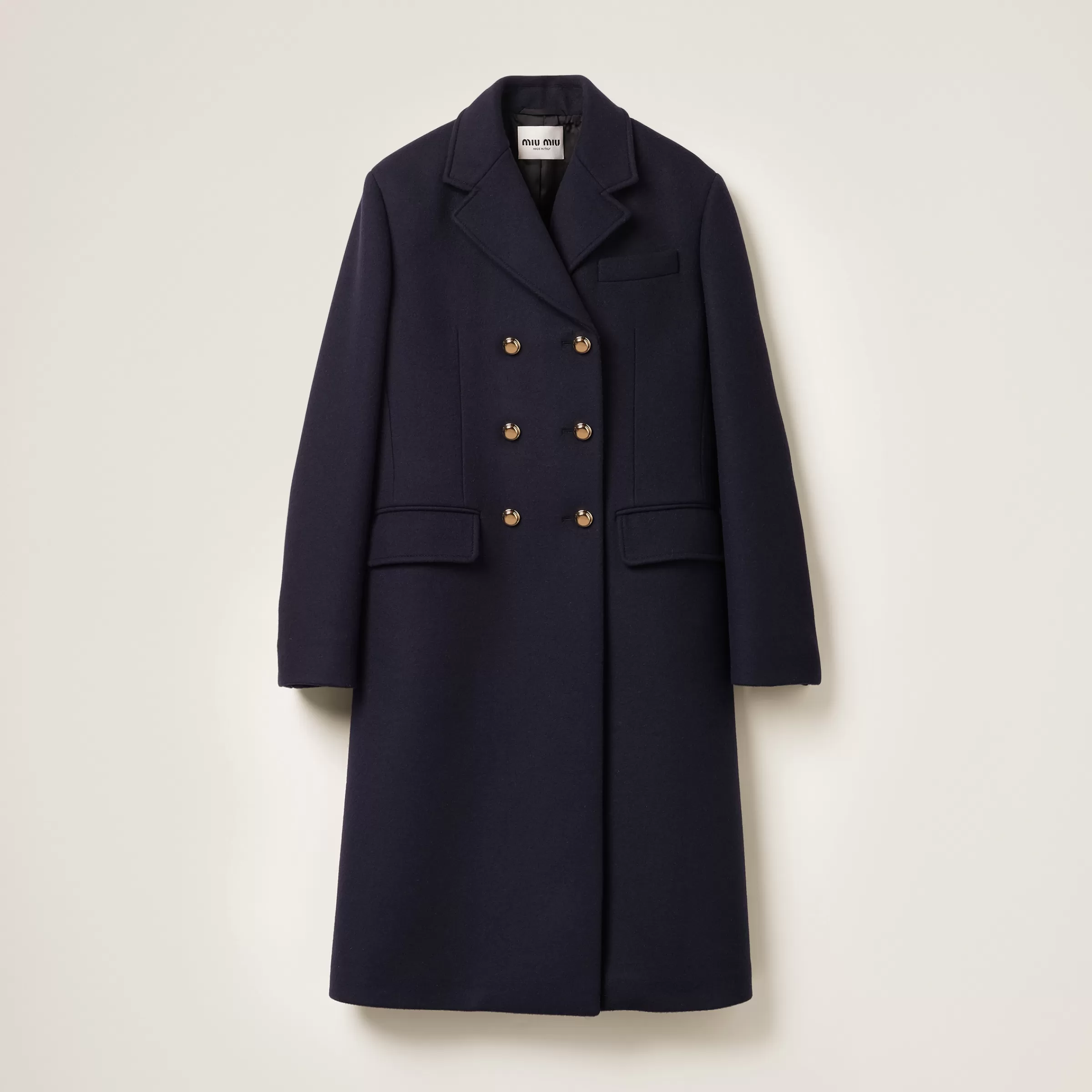 Miu Miu Double-breasted Cloth Coat |