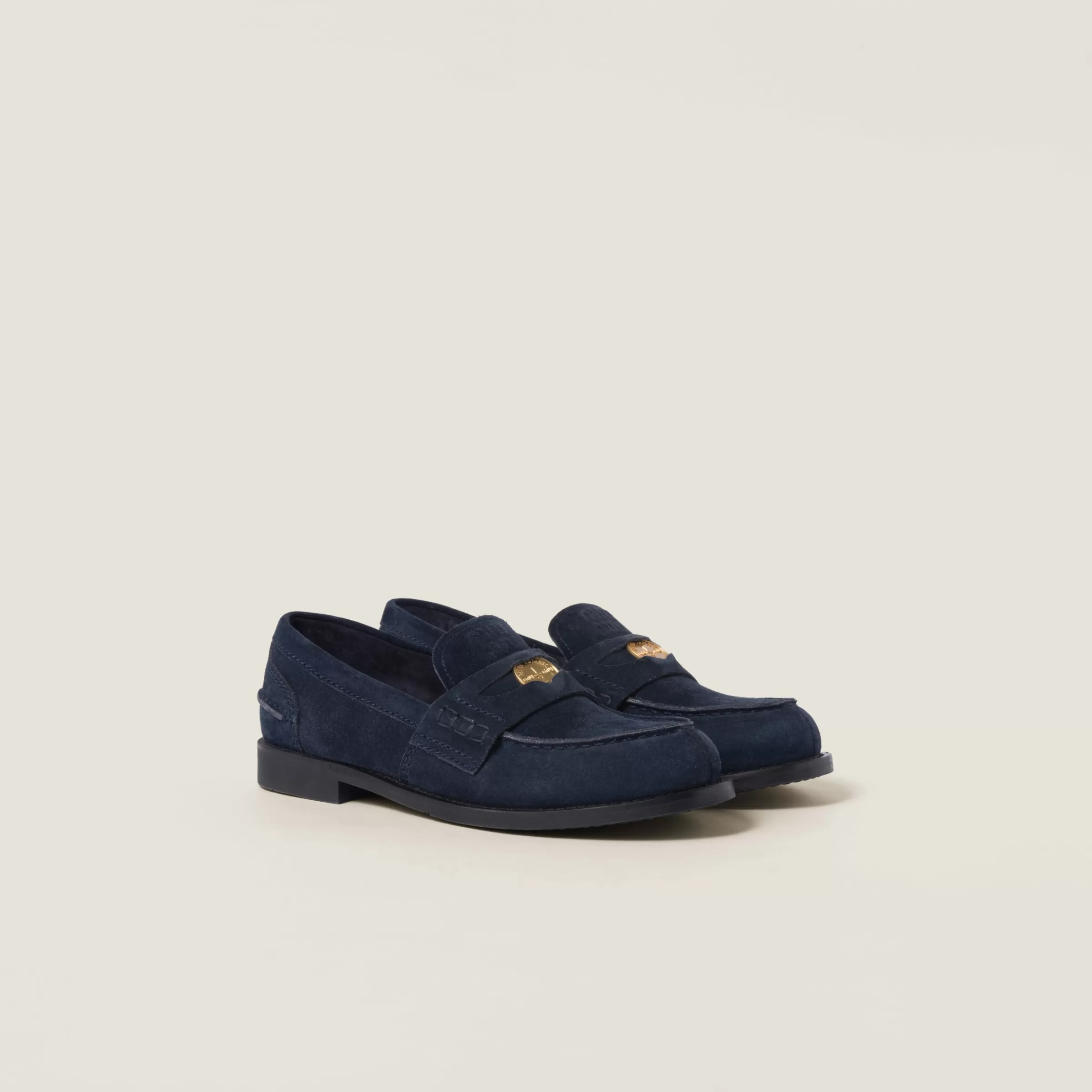Miu Miu Faded Suede Loafers |
