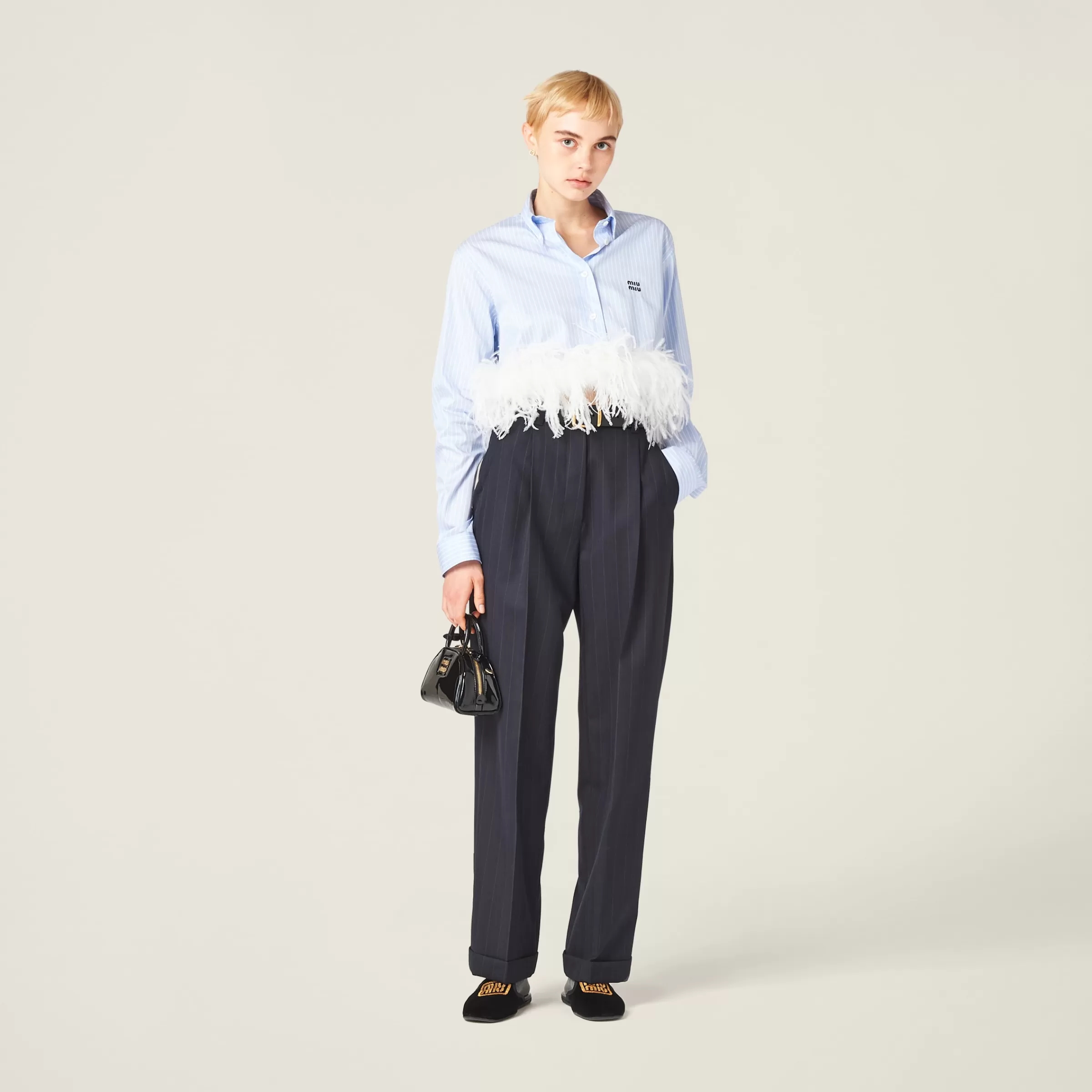 Miu Miu Pinstriped Pants |