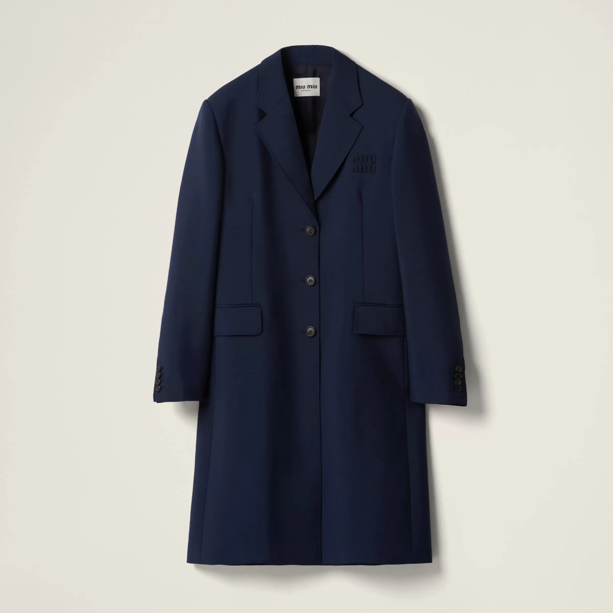 Miu Miu Single-breasted Mohair Coat |