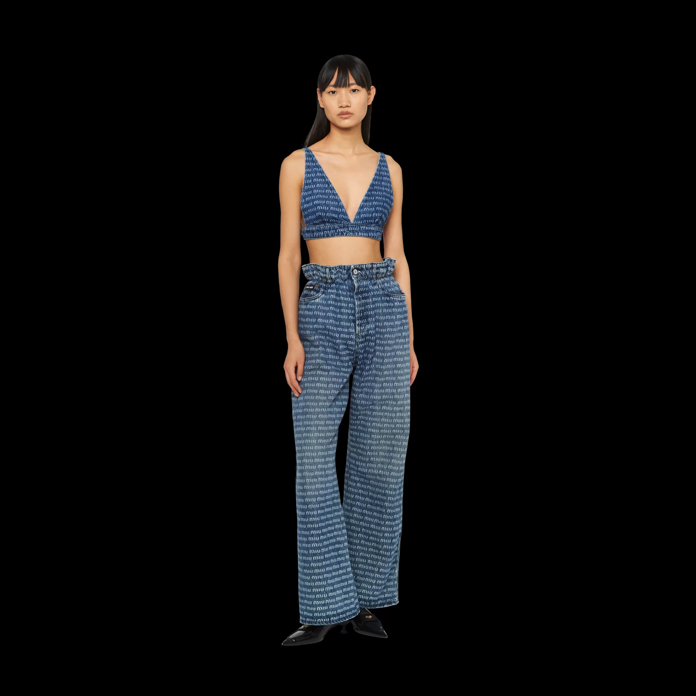 Miu Miu Single-breasted Tweed Top |