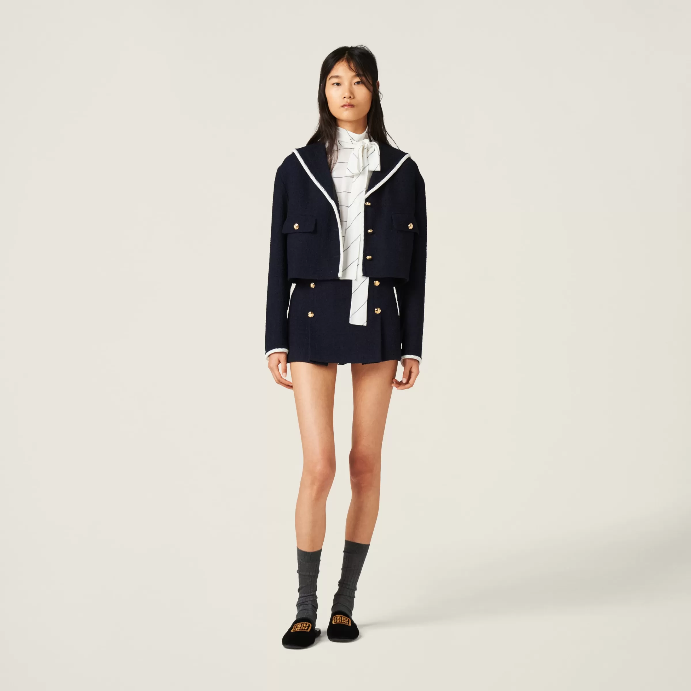 Miu Miu Tweed Miniskirt |