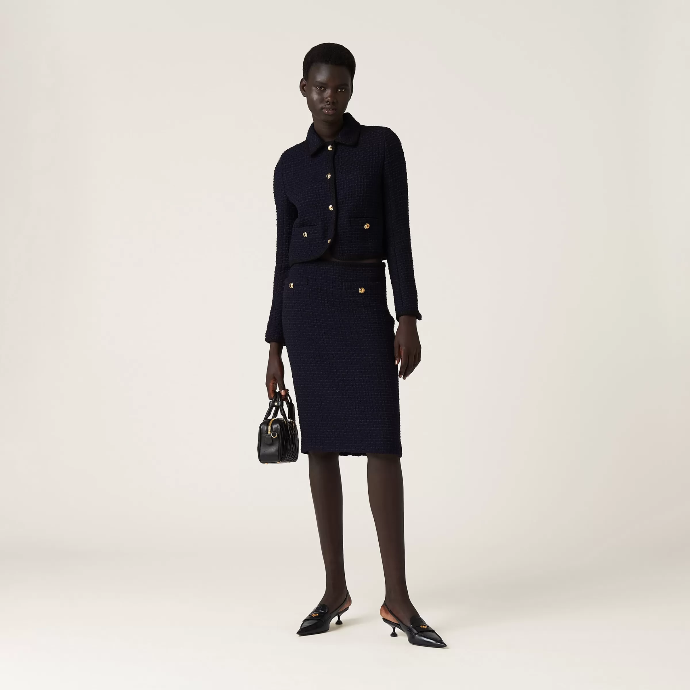 Miu Miu Tweed Skirt |