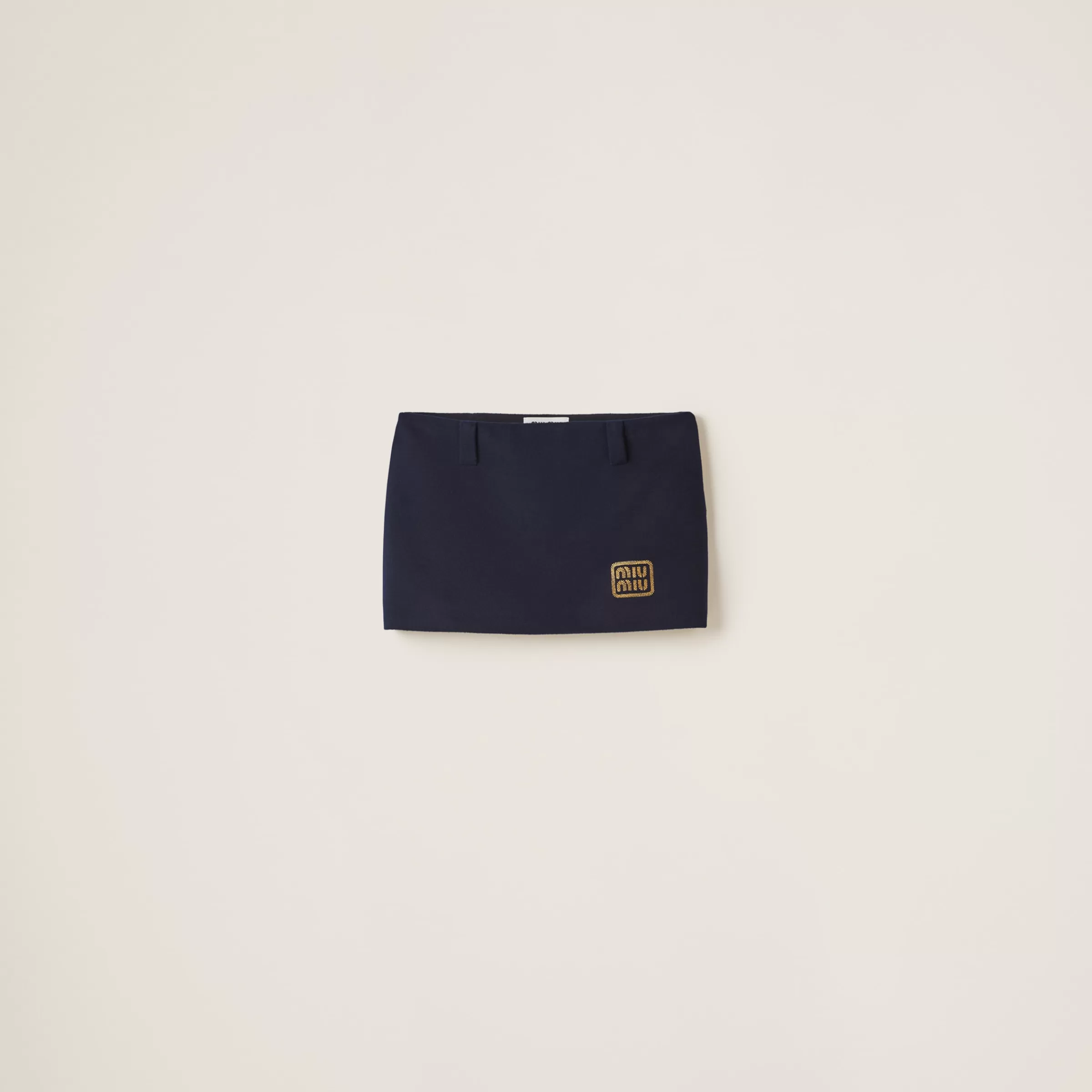 Miu Miu Velour Miniskirt |
