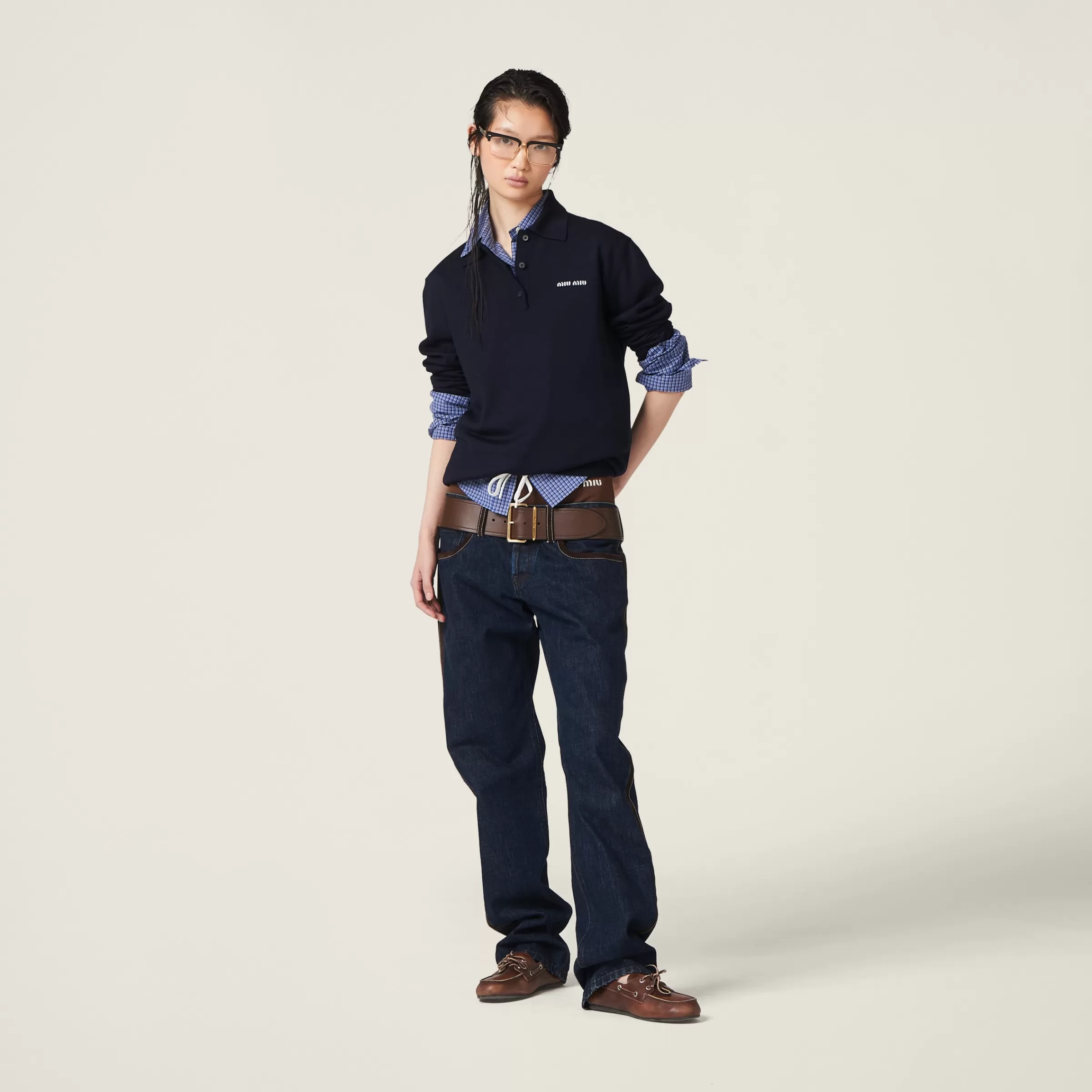 Miu Miu Wool Knit Polo Shirt |