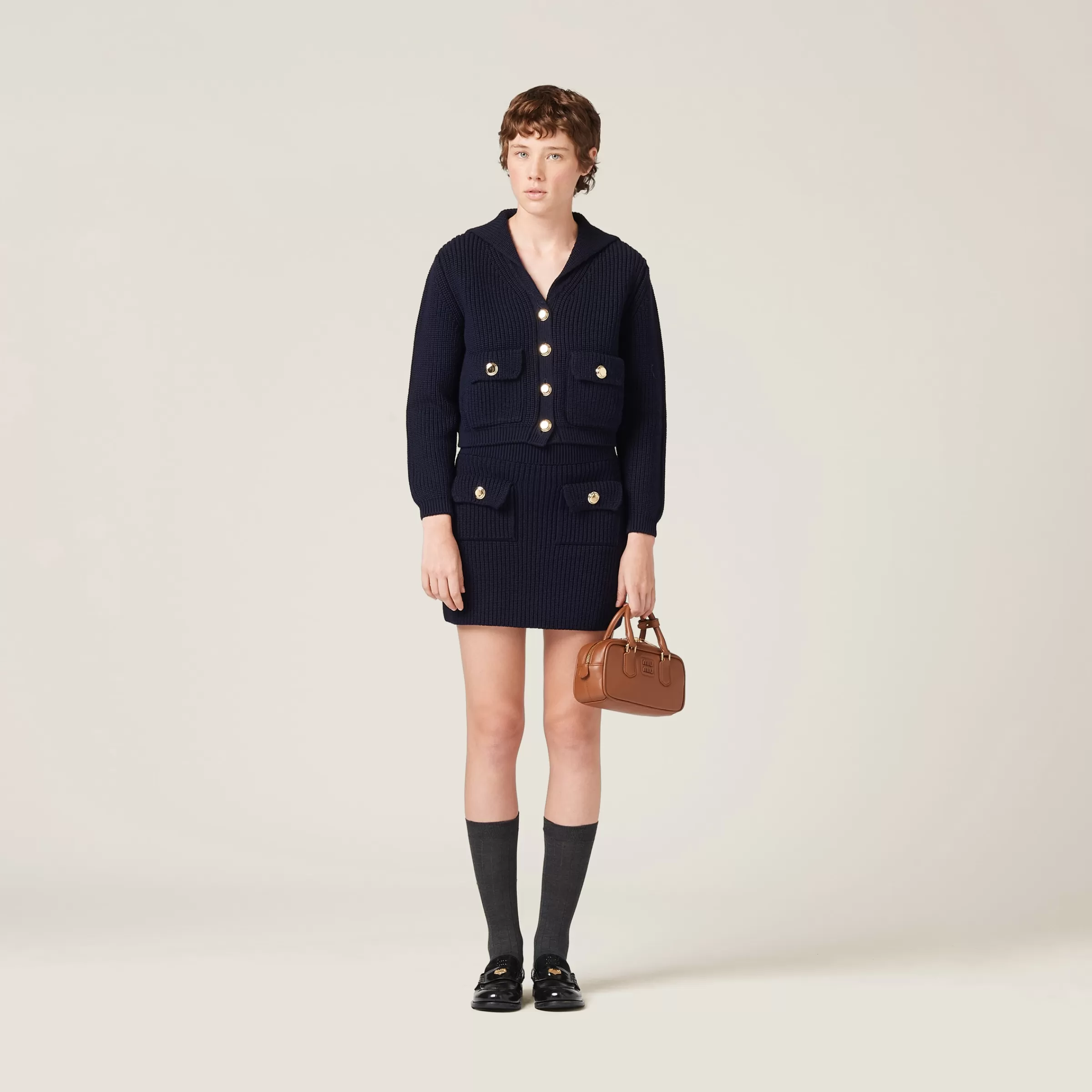Miu Miu Wool Miniskirt |