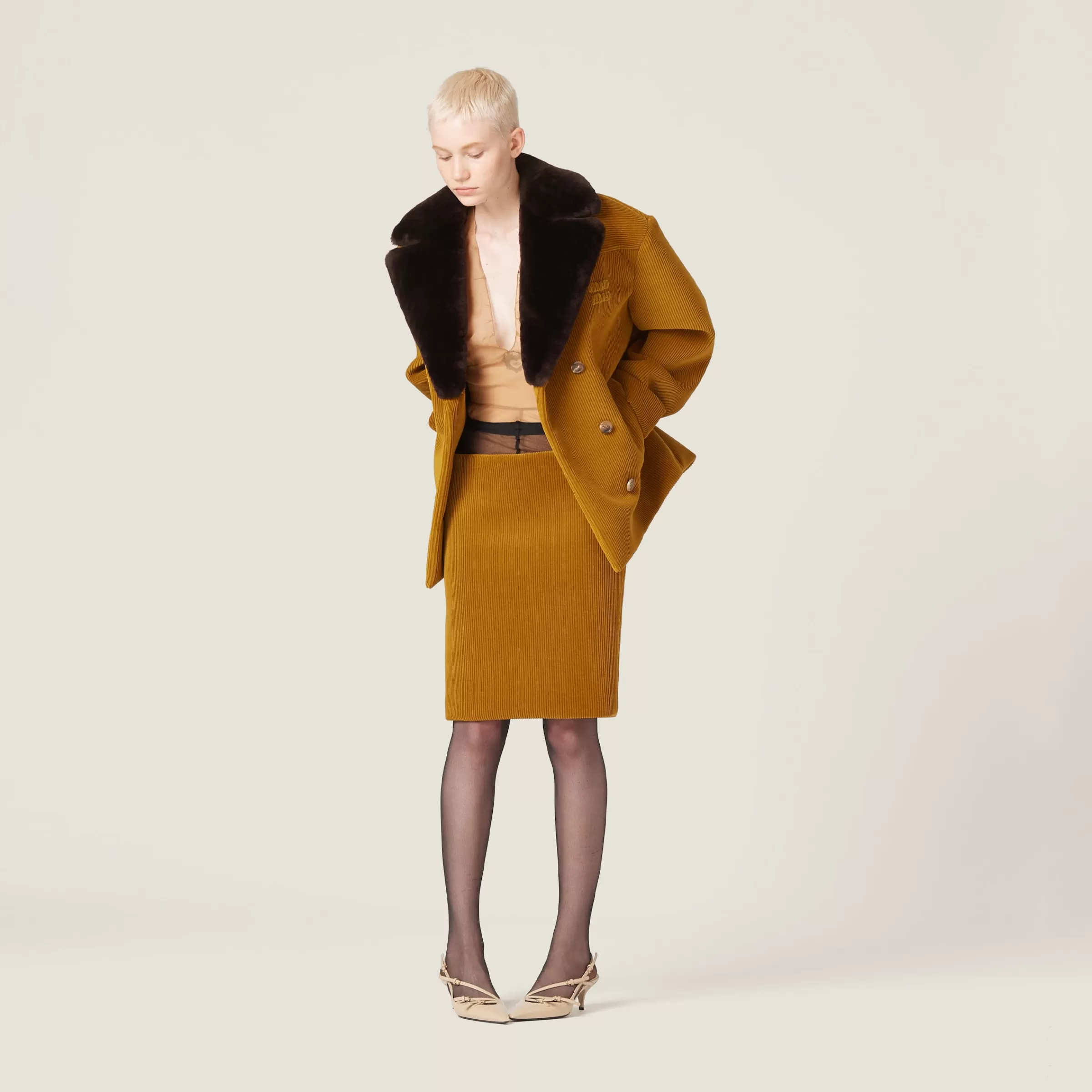 Miu Miu Corduroy Skirt |