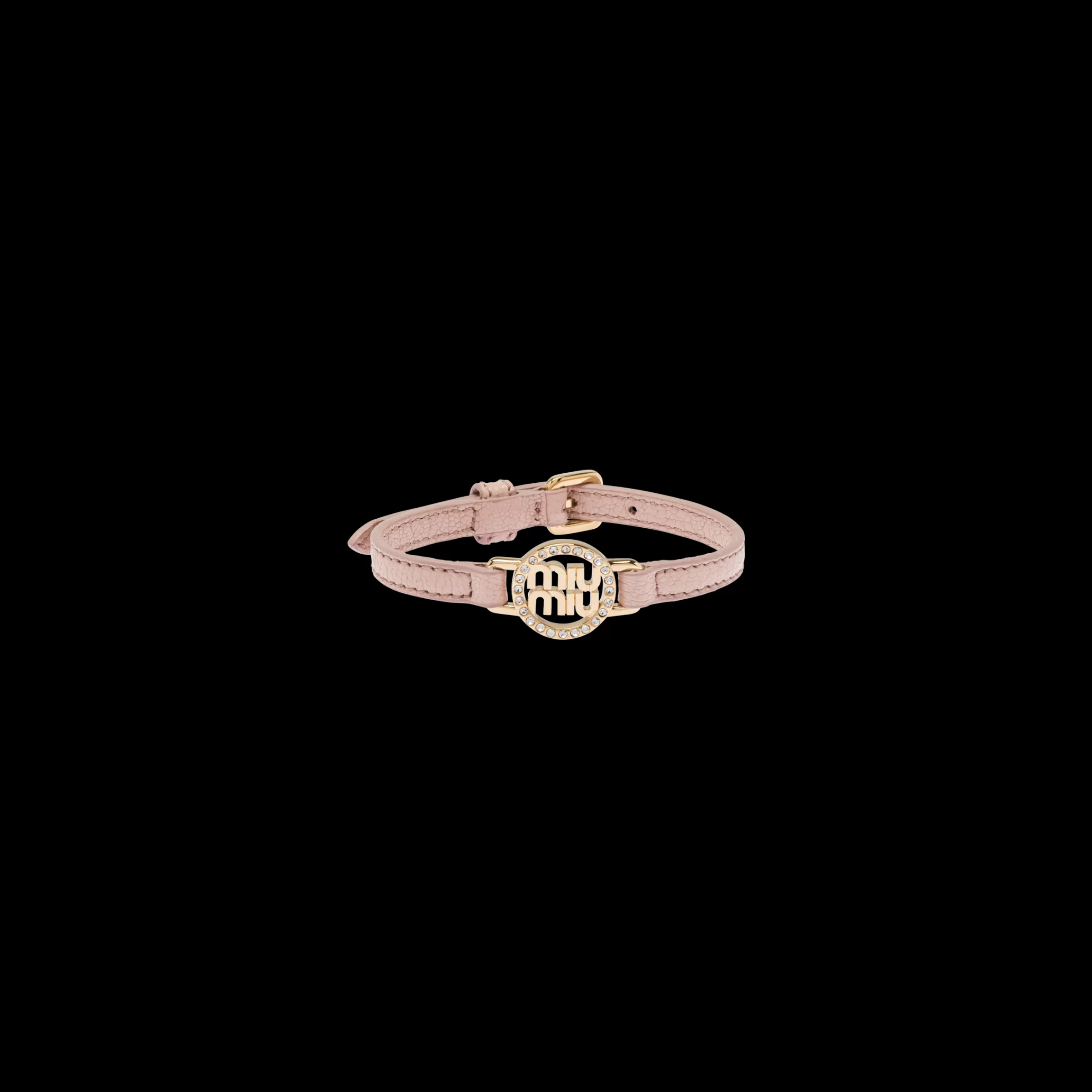 Miu Miu Madras Leather Bracelet |