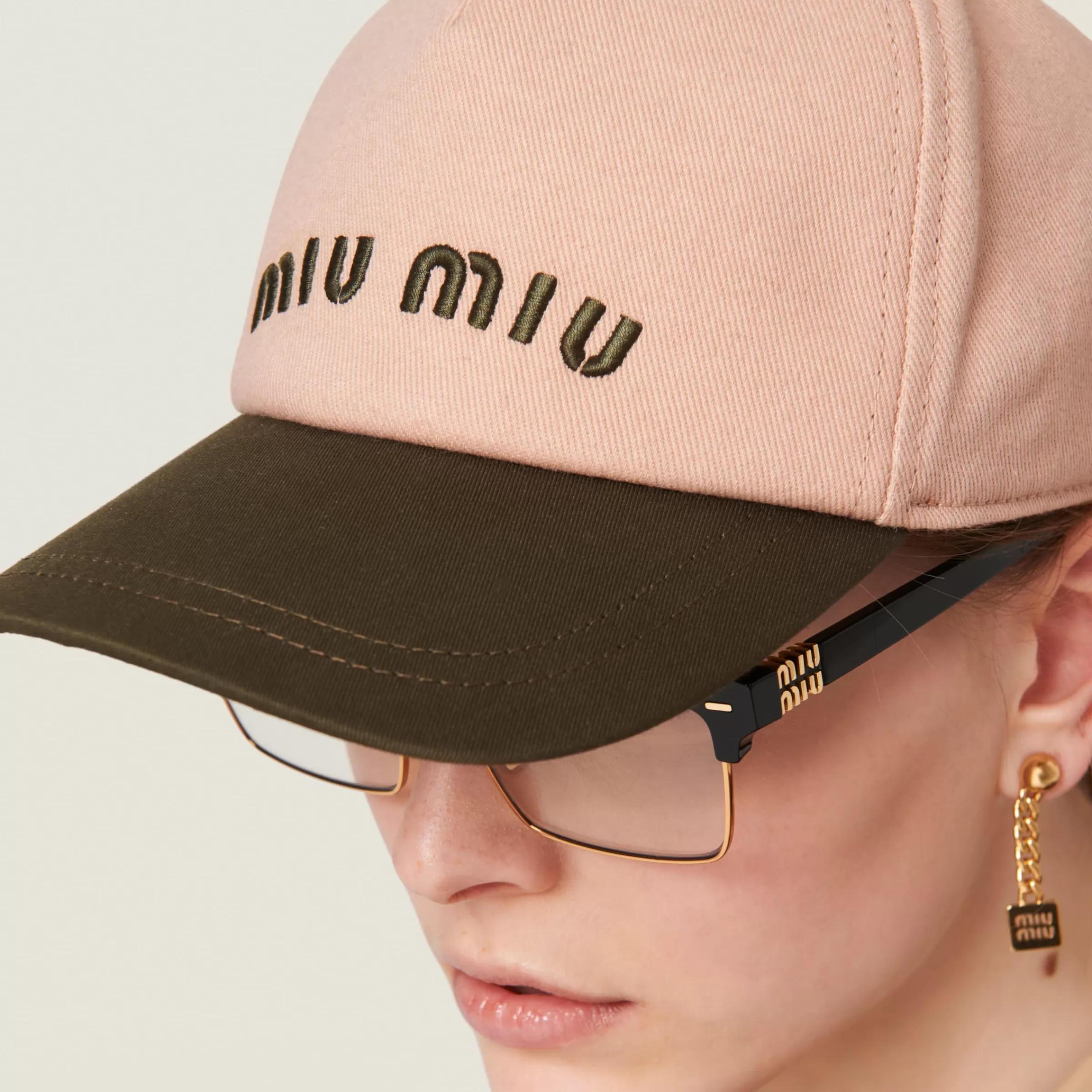 Miu Miu Drill Baseball Cap |
