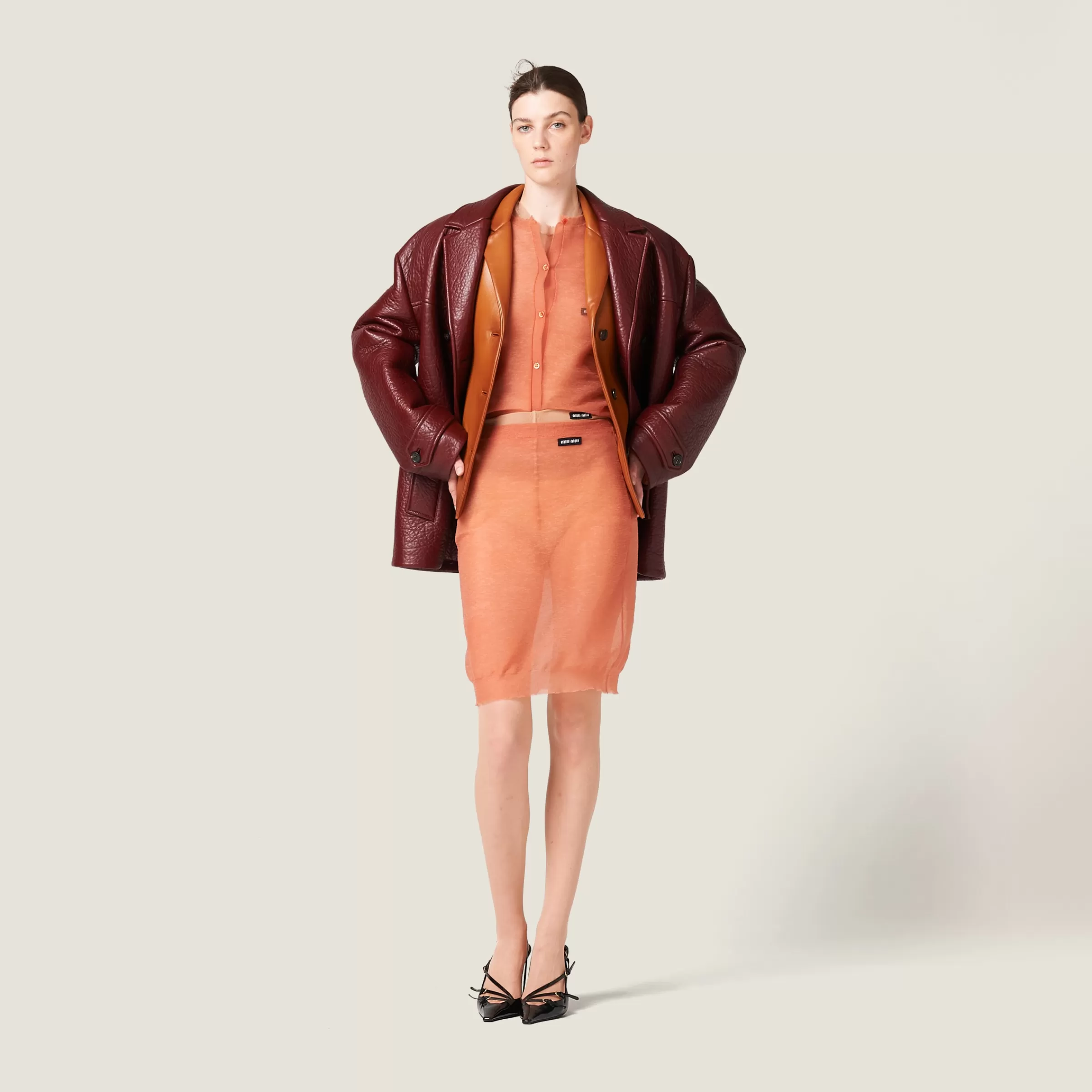 Miu Miu Nylon Skirt |