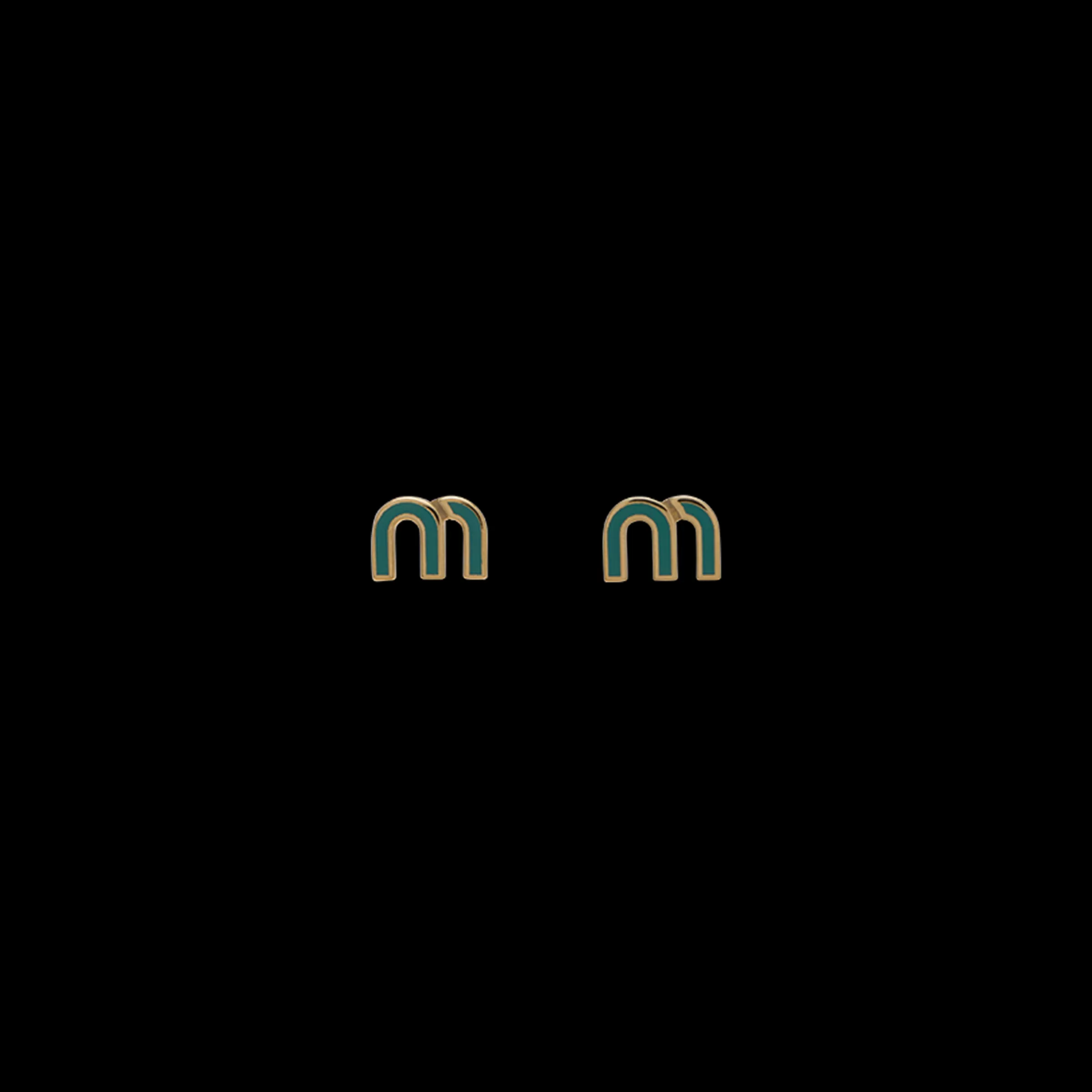 Miu Miu Enameled Metal Earrings |