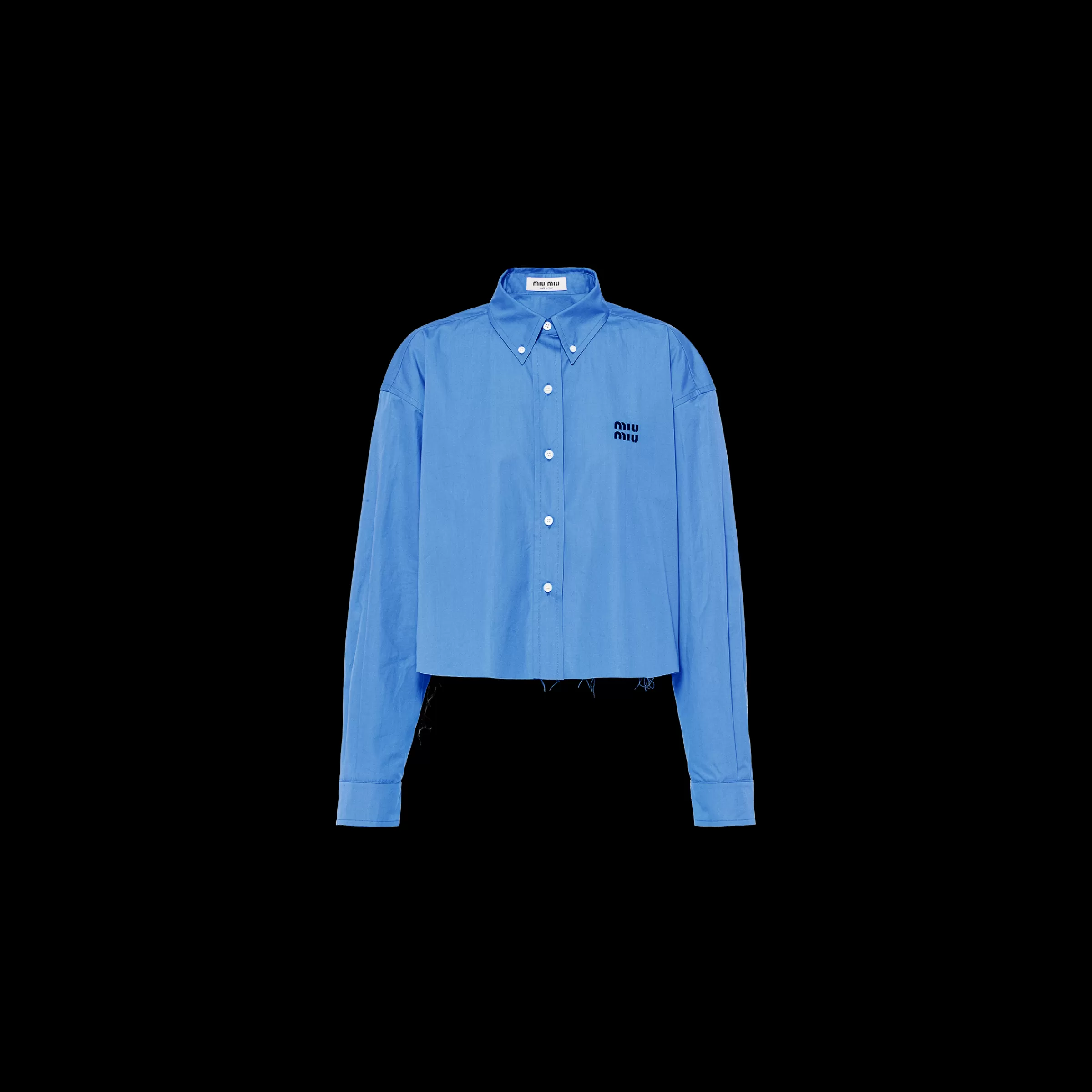 Miu Miu Cropped Poplin Shirt |