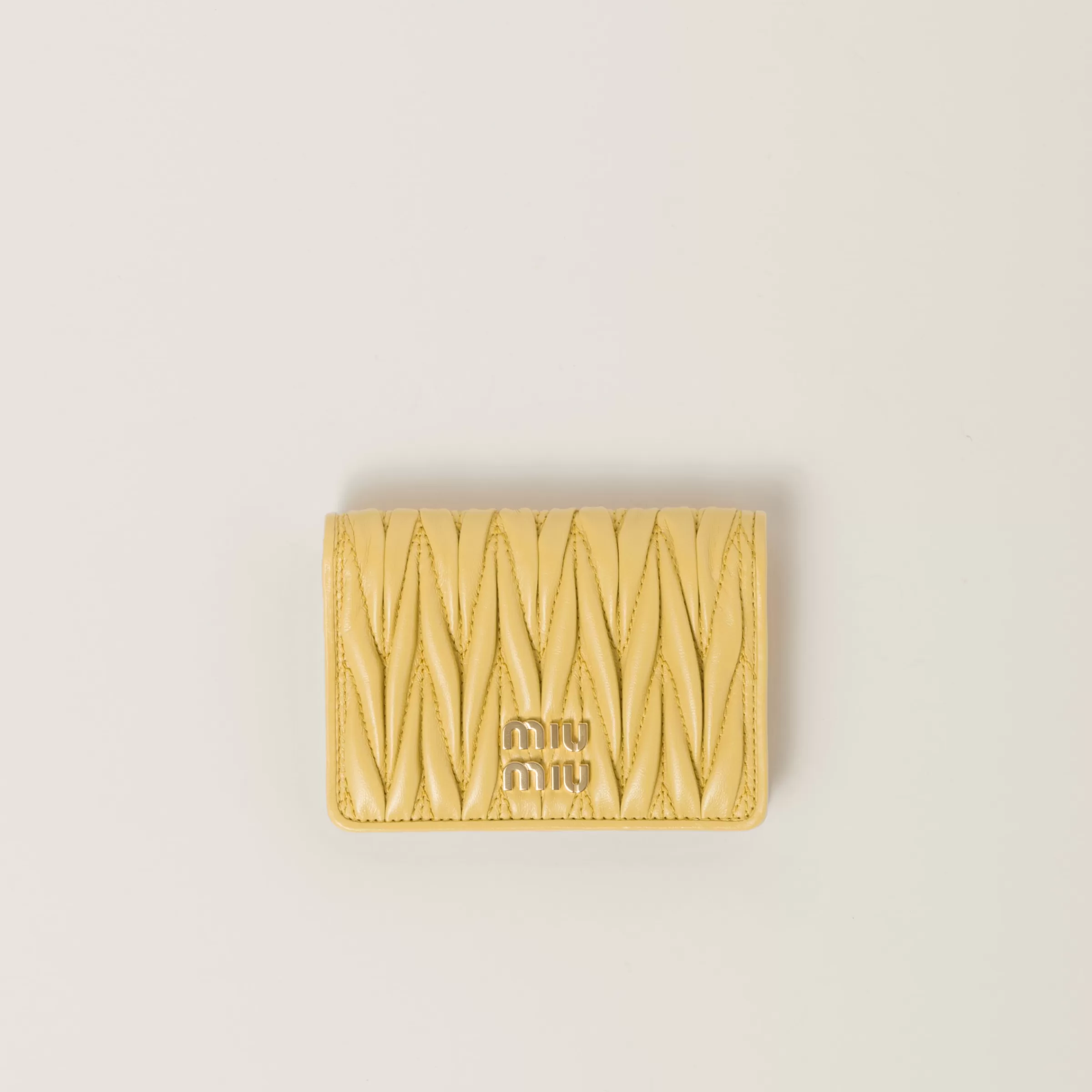 Miu Miu Matelassé Nappa Leather Card Holder |