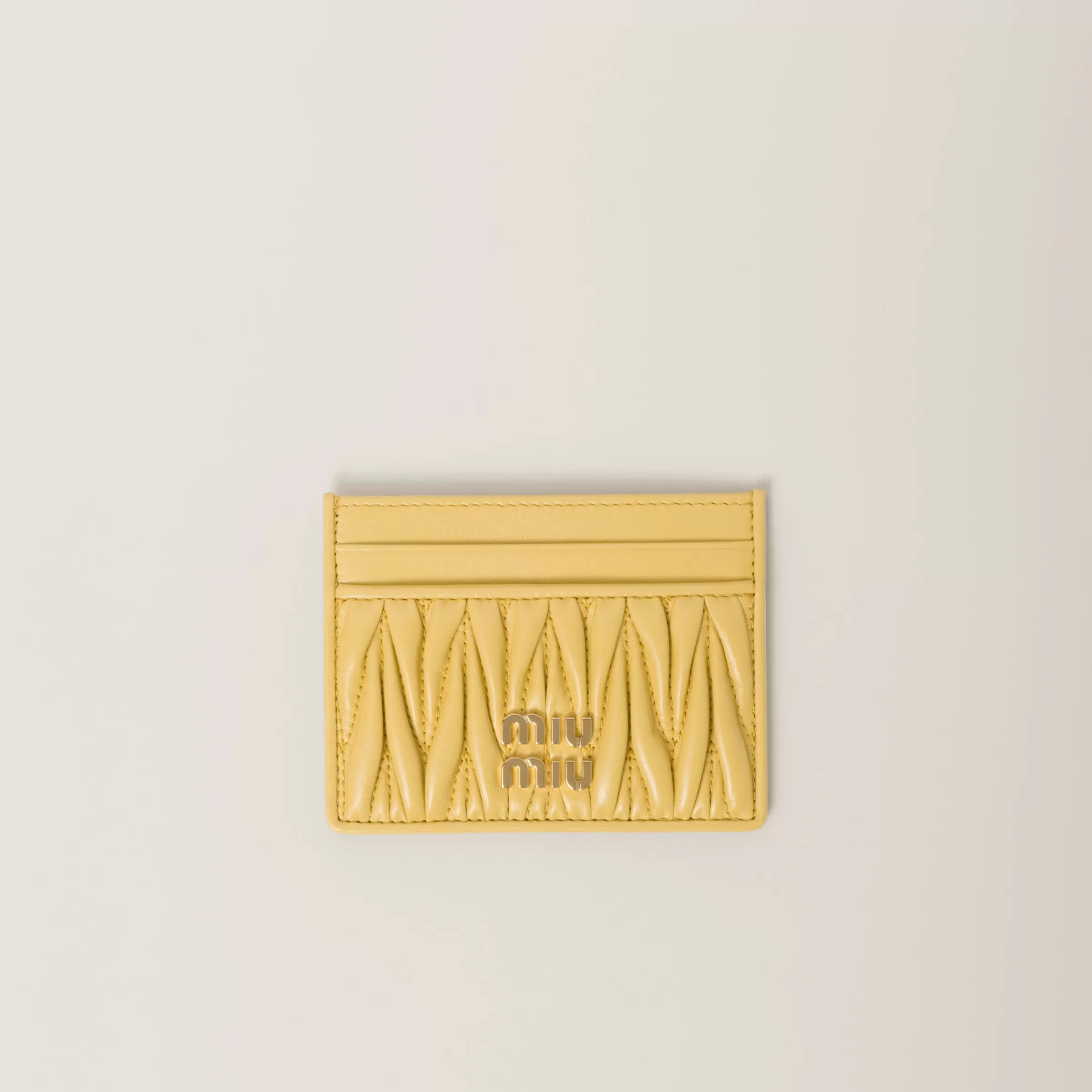 Miu Miu Matelassé Nappa Leather Card Holder |