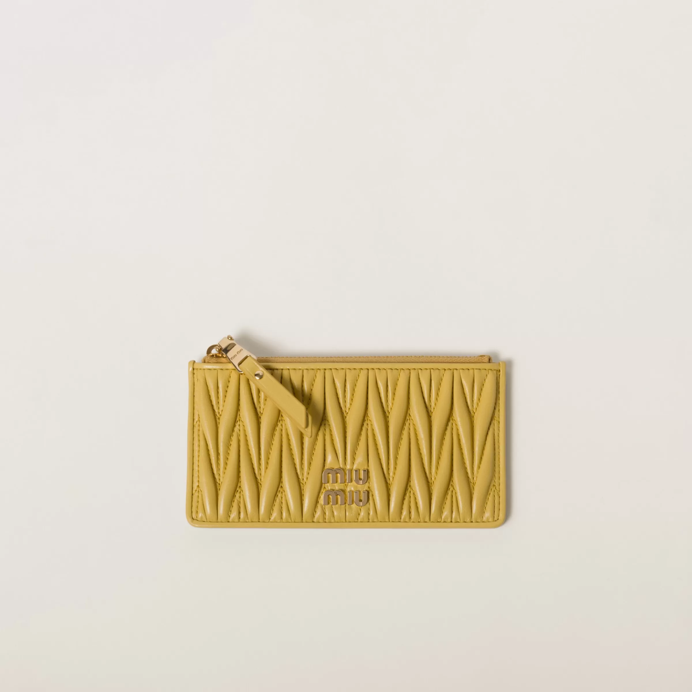 Miu Miu Matelassé Nappa Leather Envelope Wallet |