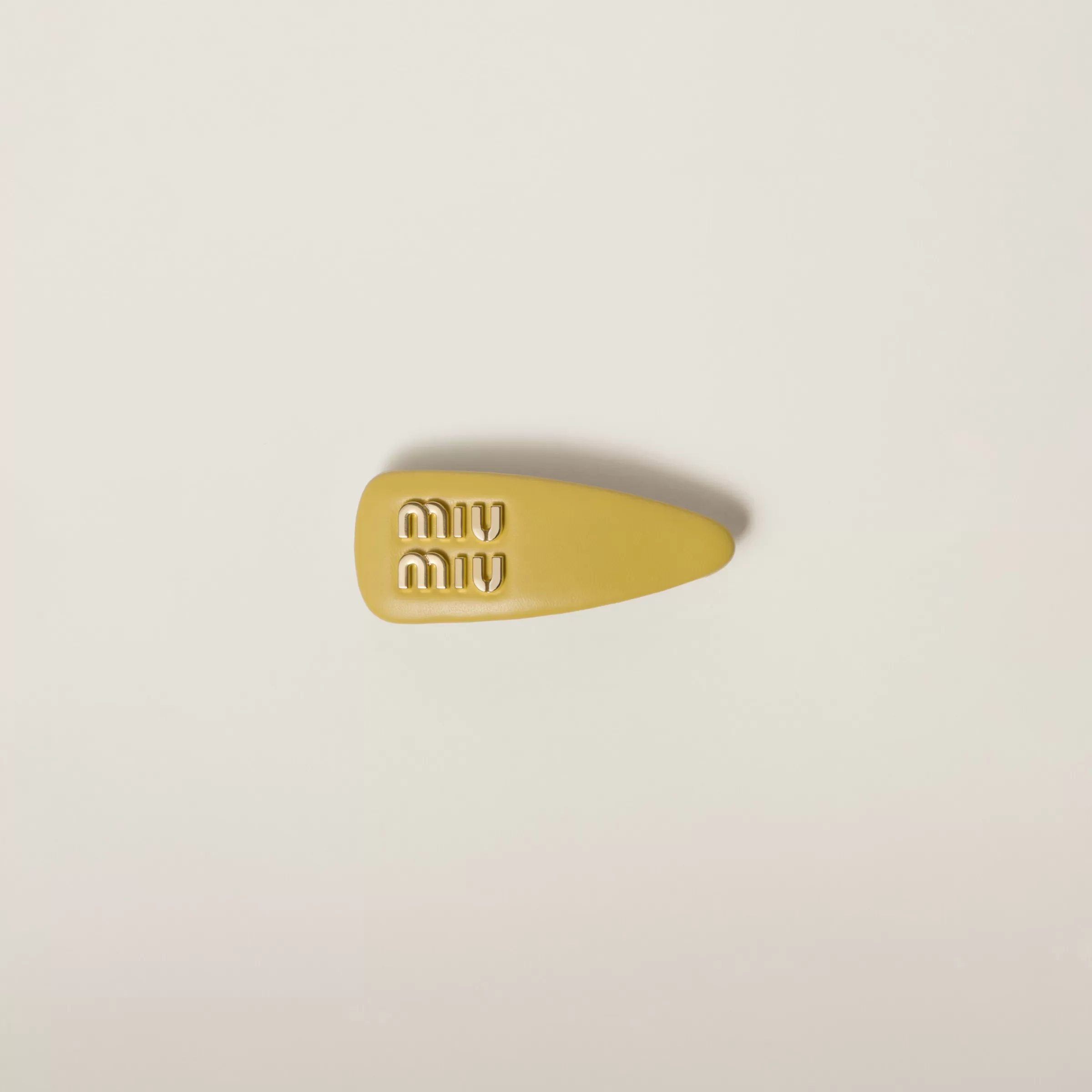 Miu Miu Nappa Leather Hair Clip |