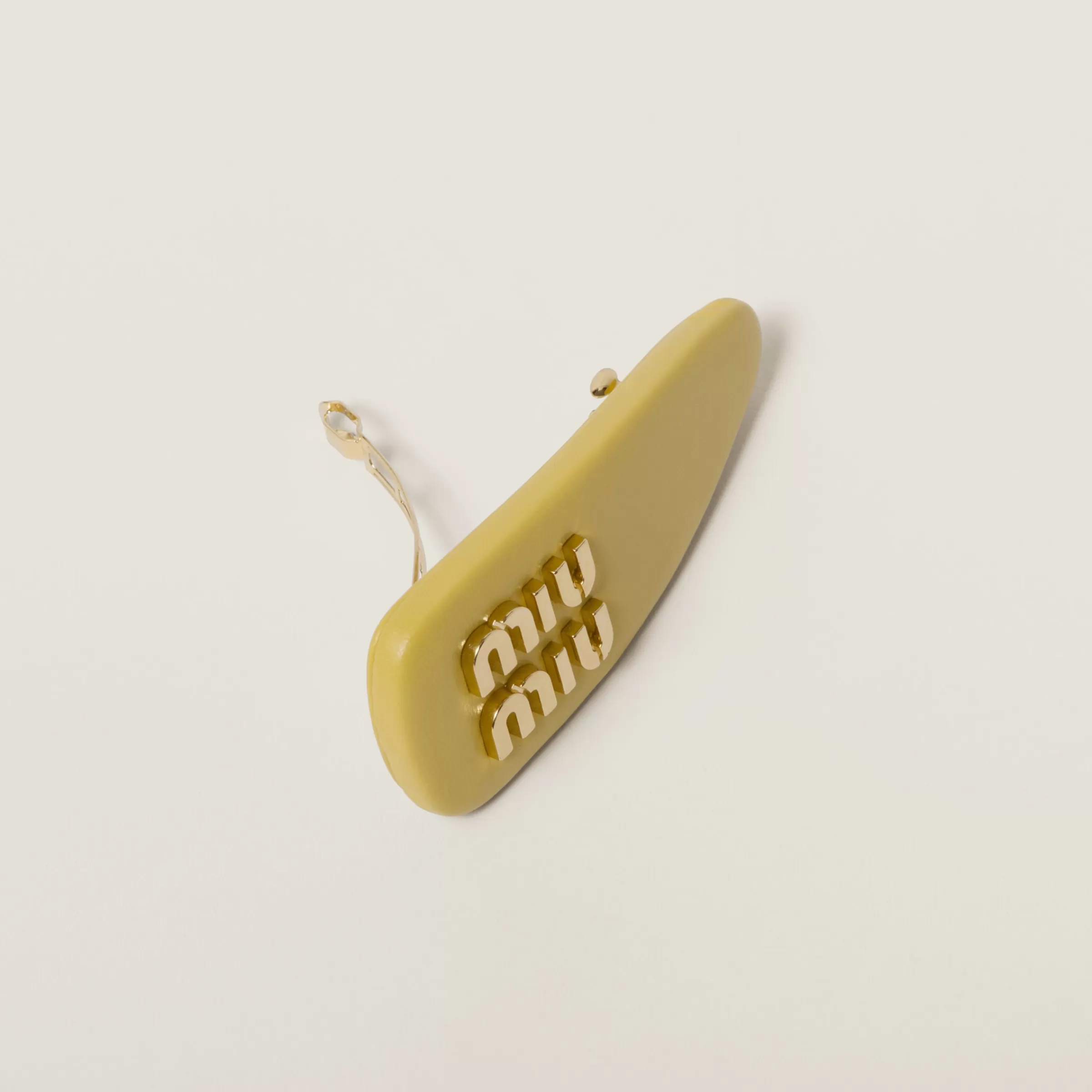 Miu Miu Nappa Leather Hair Clip |