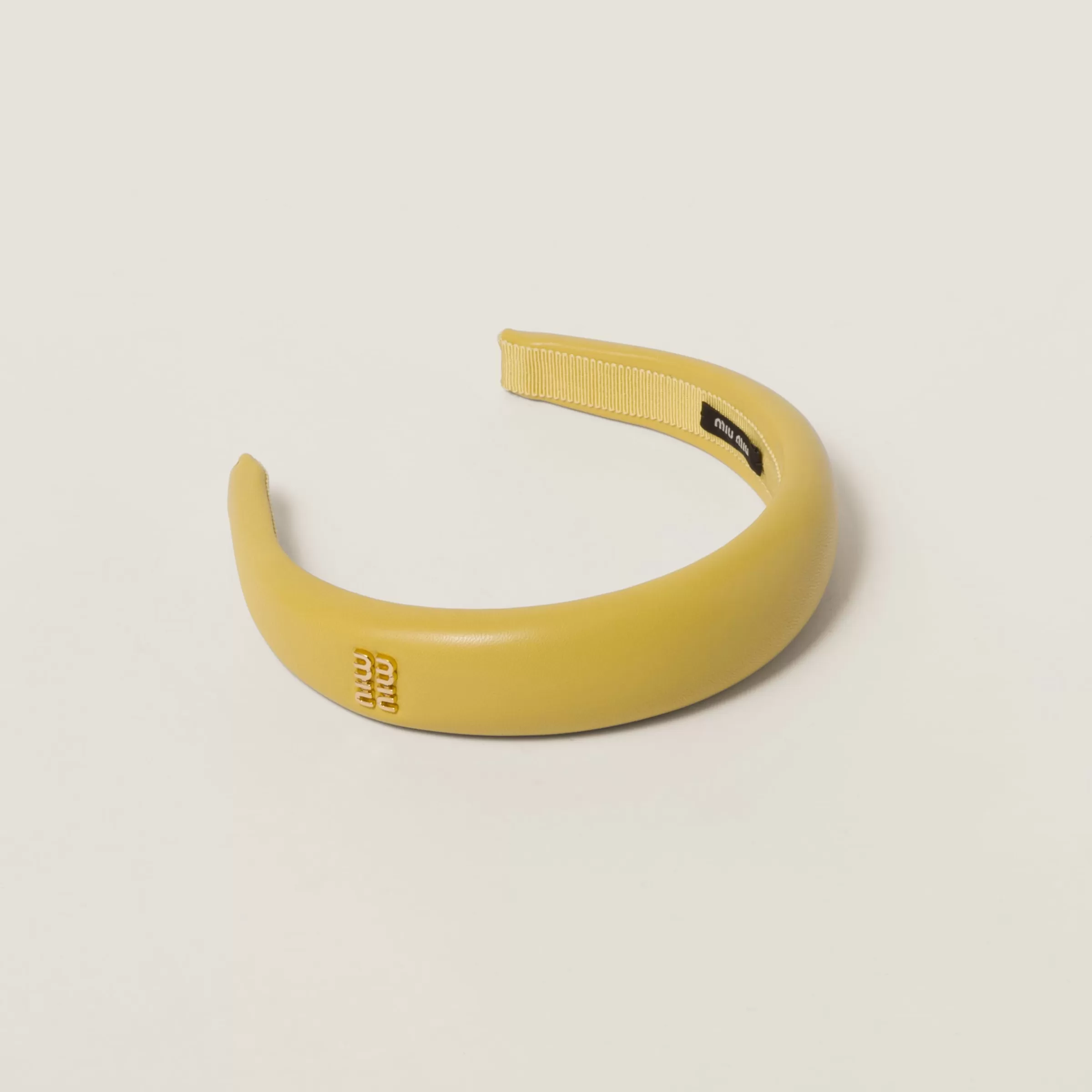 Miu Miu Nappa Leather Headband |